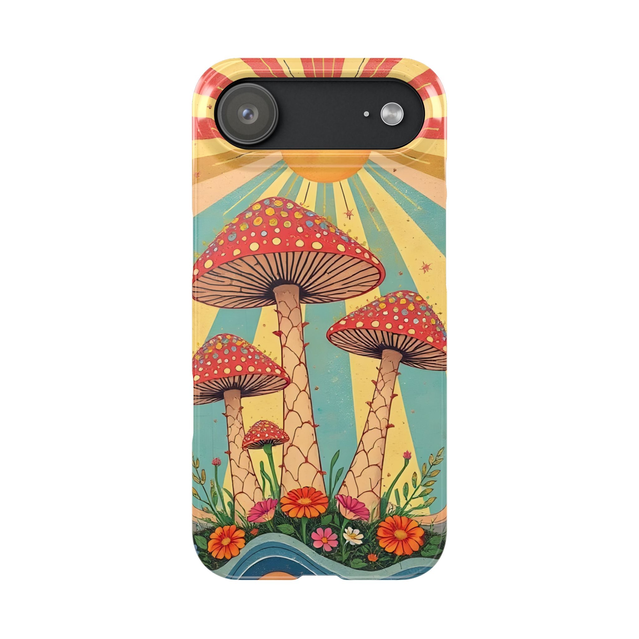 Colorful Cottagecore Slim Phone Case for iPhone and Samsung Galaxy Series