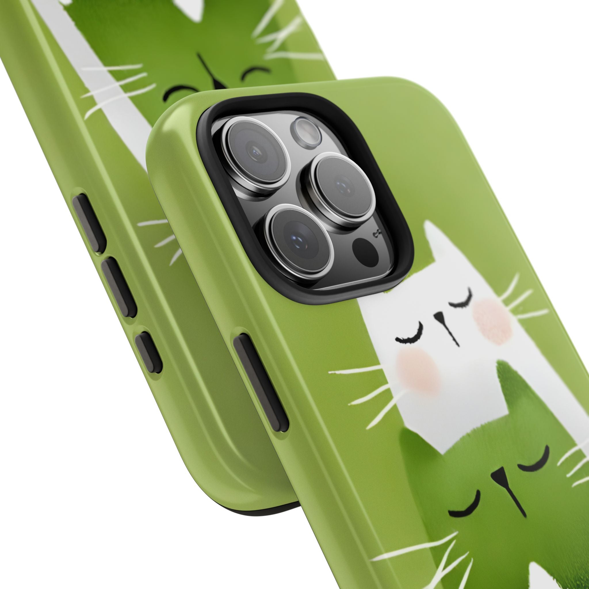 Triplet Cats Tough Phone Case for iPhone and Samsung Galaxy Series