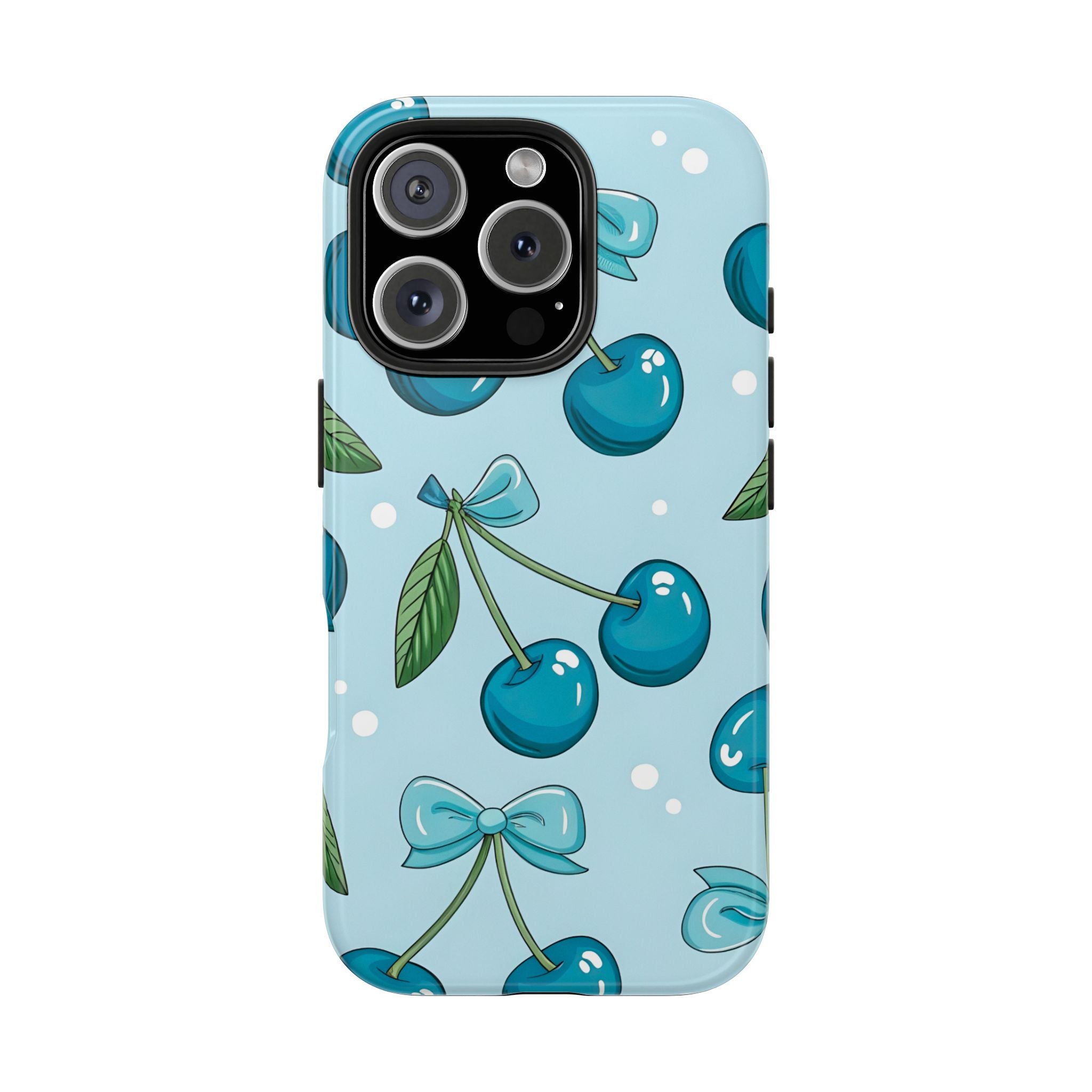 Blue Cherry Phone Case for iPhone and Samsung Galaxy Series