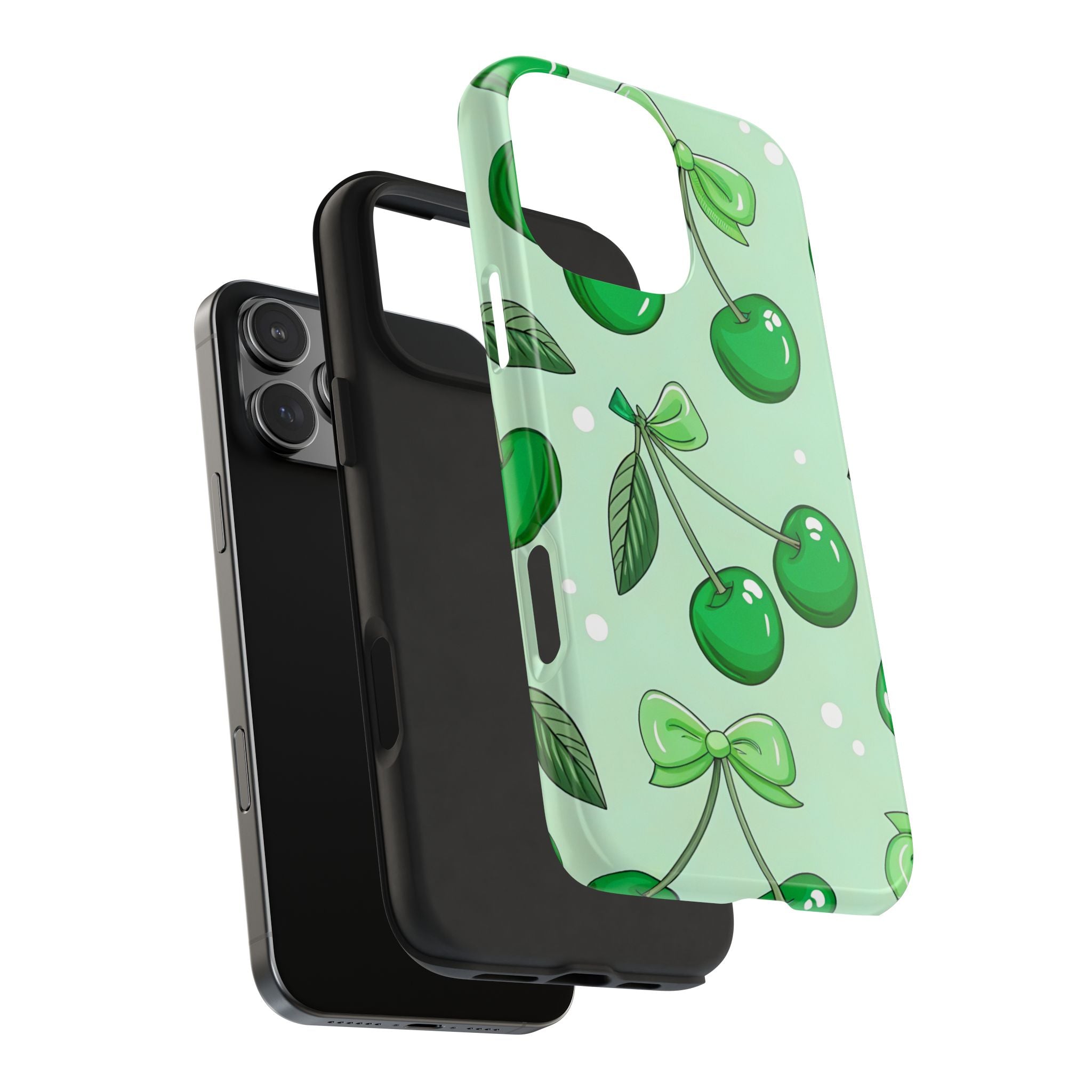 Green Cherry Phone Case for iPhone and Samsung Galaxy Series