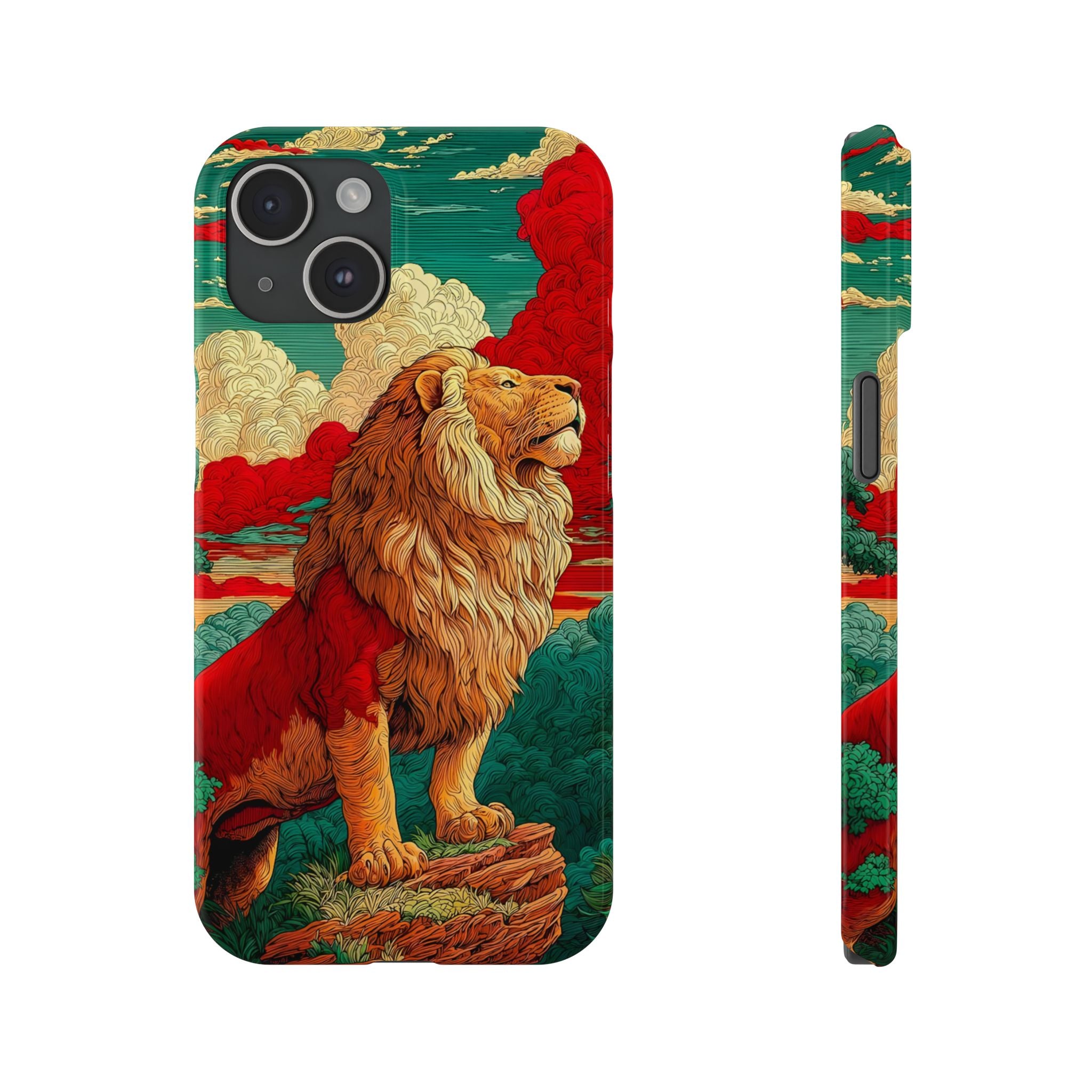 Lion Animal Motif Phone Case for iPhone