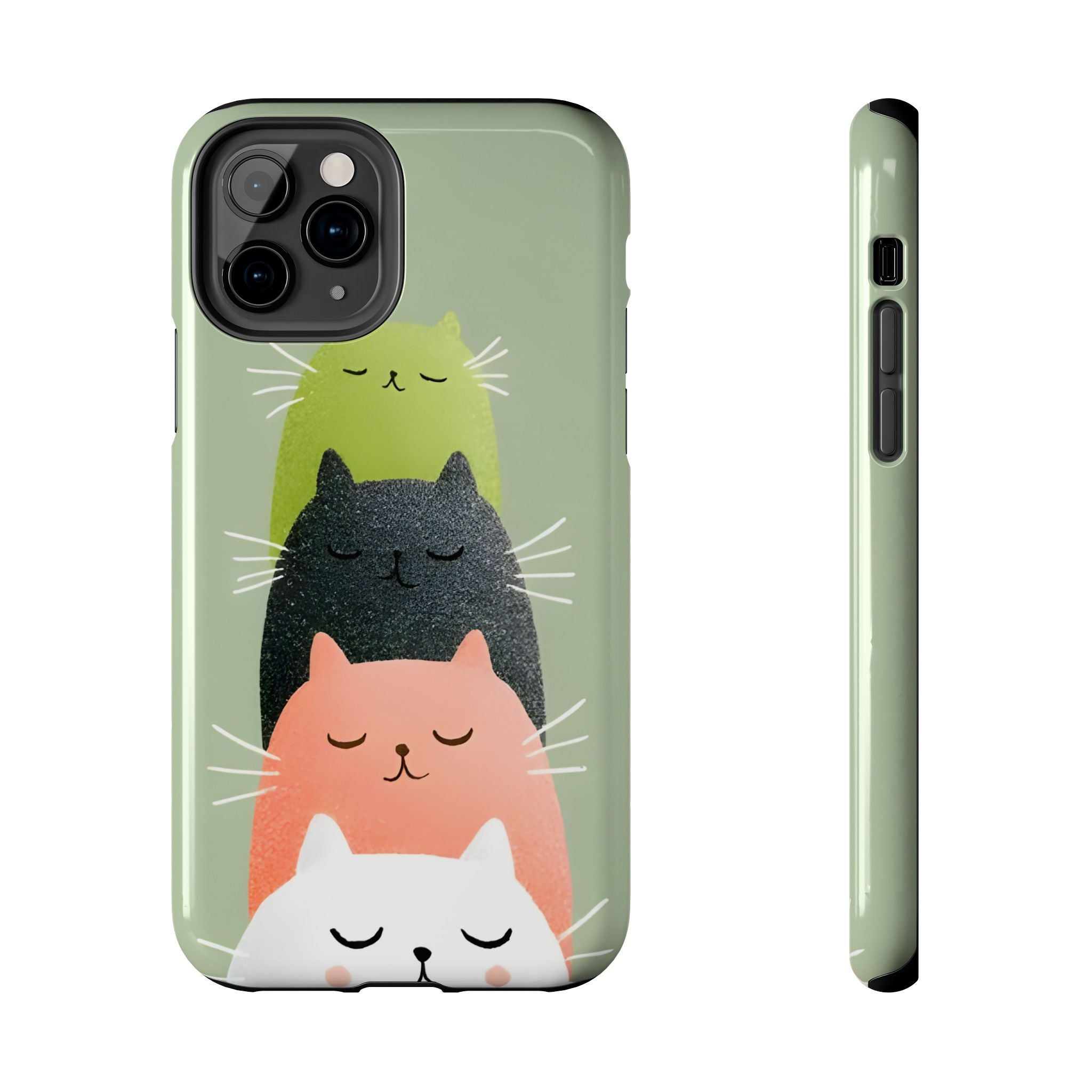 Quadruplets Cats Tough Phone Case for iPhone and Samsung Galaxy Series