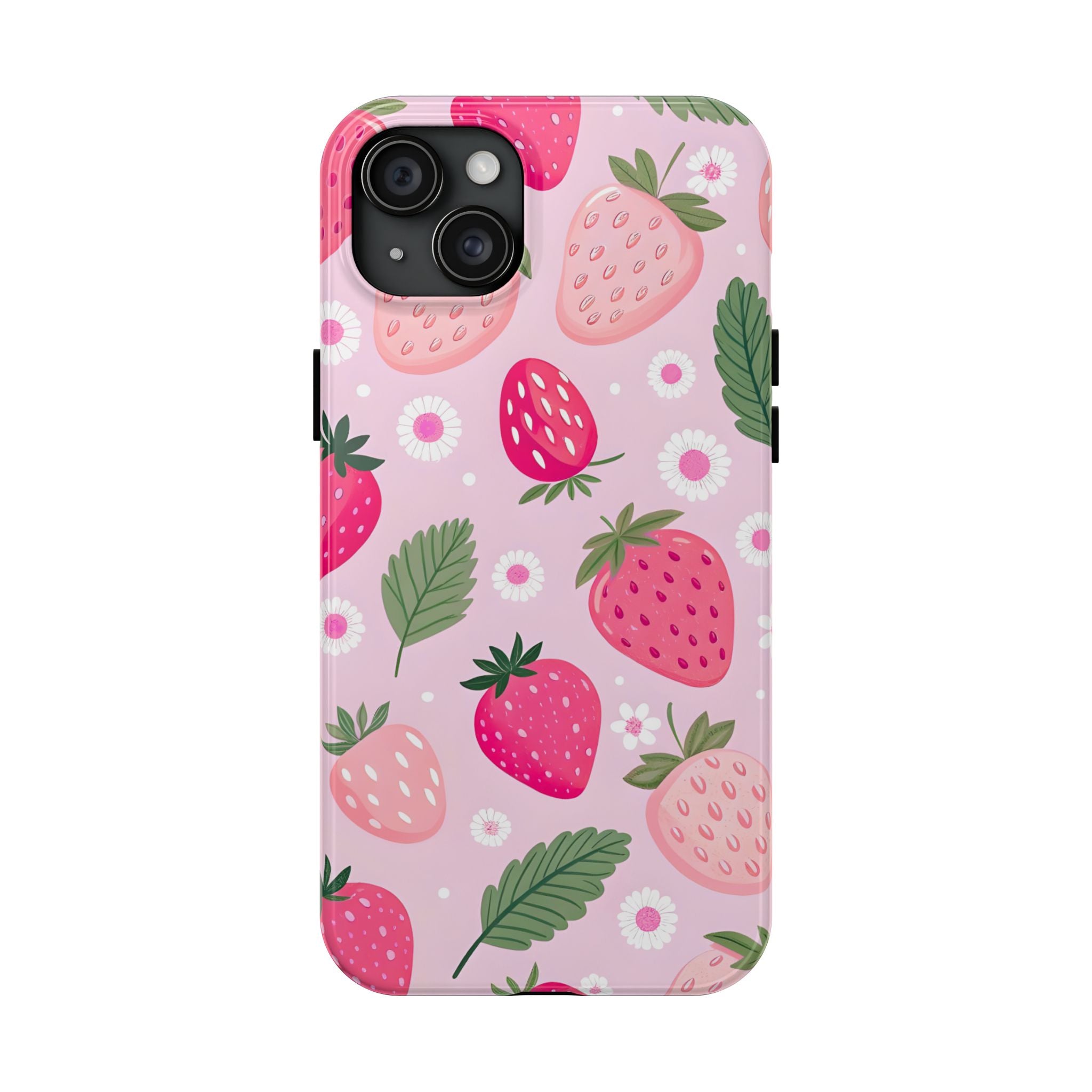 Pink Strawberry Phone Case for iPhone and Samsung Galaxy Series