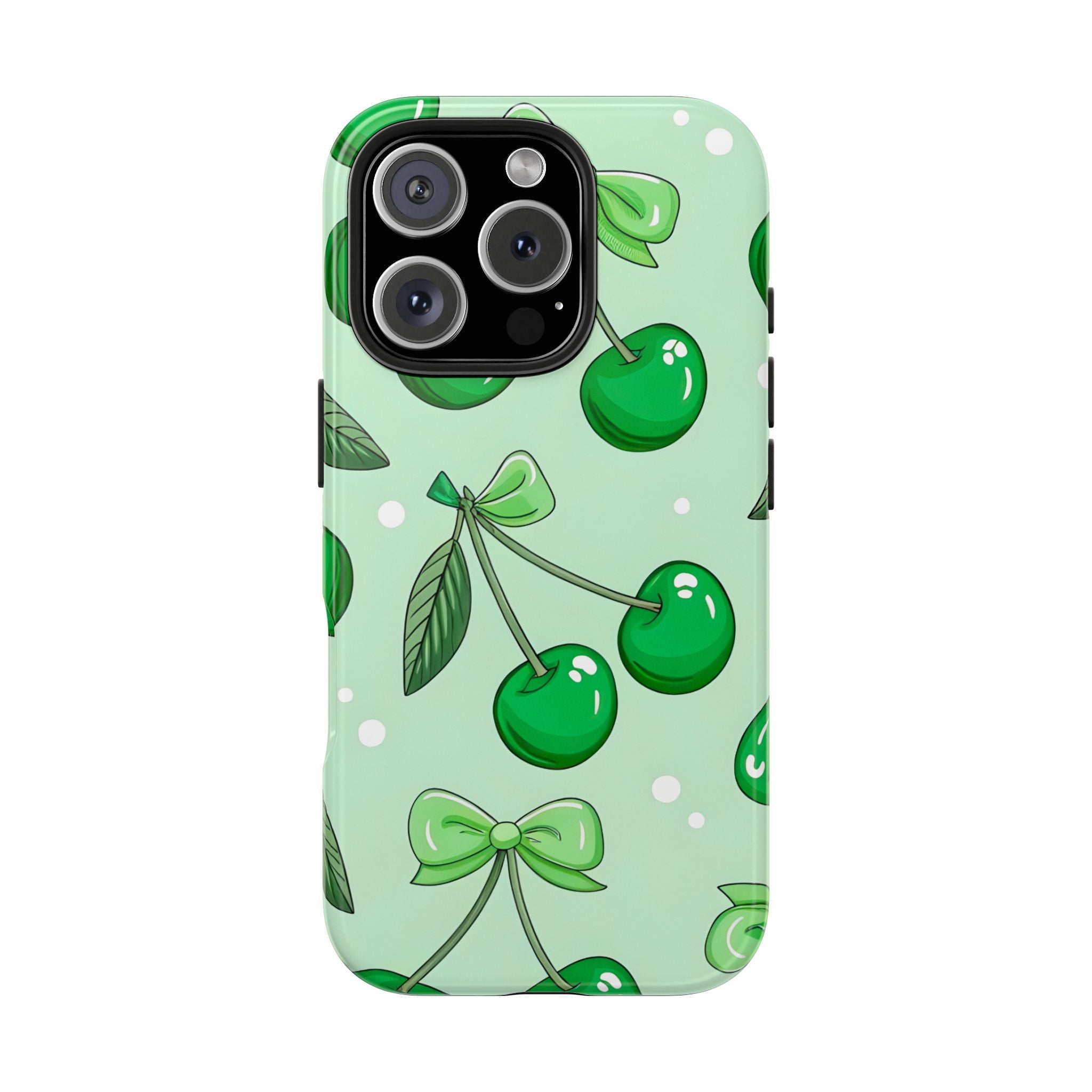 Green Cherry Phone Case for iPhone and Samsung Galaxy Series