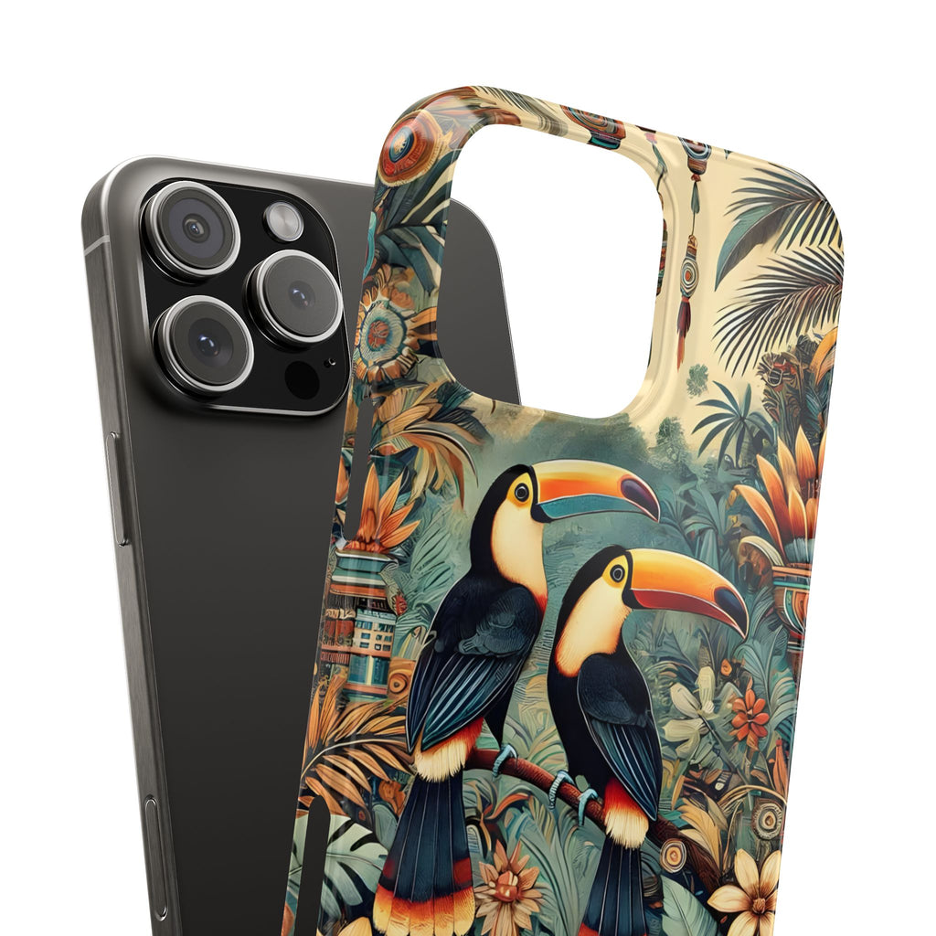 Toucan Bird Animal Motif Slim Phone Case for iPhone