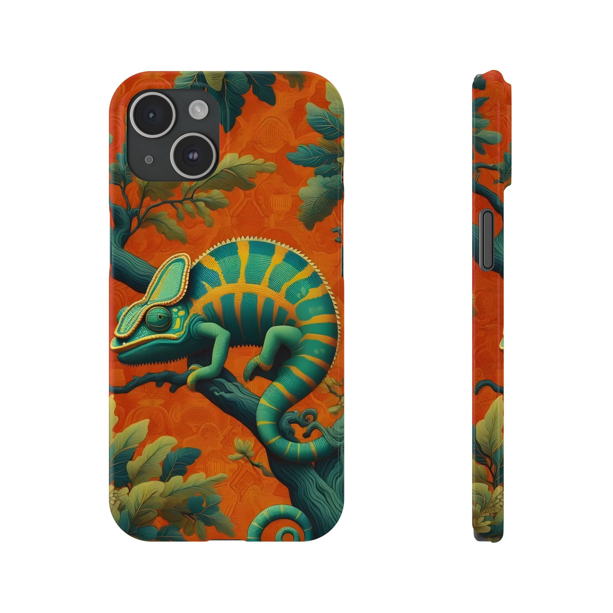 Chameleons Animal Motif Slim Phone Case for iPhone