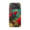 Parrot Bird Animal Motif Slim Phone Case for iPhone