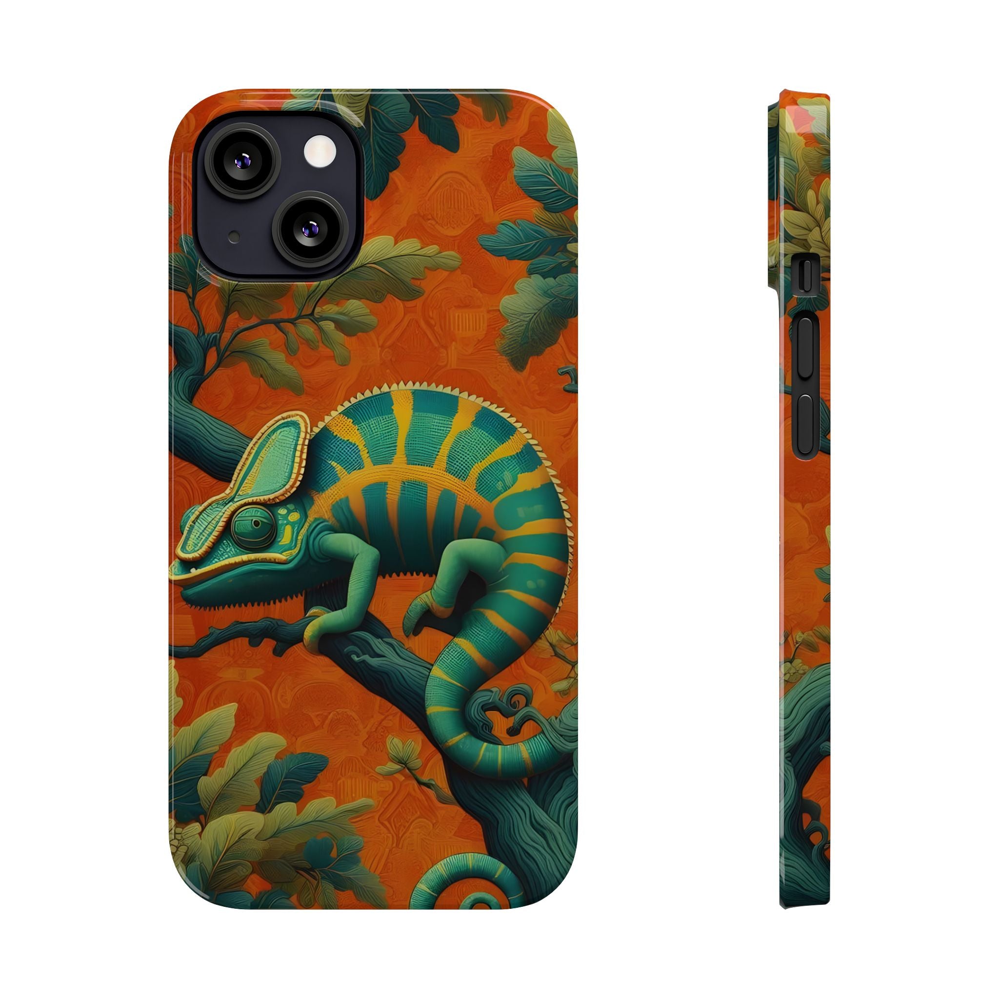 Chameleons Animal Motif Slim Phone Case for iPhone