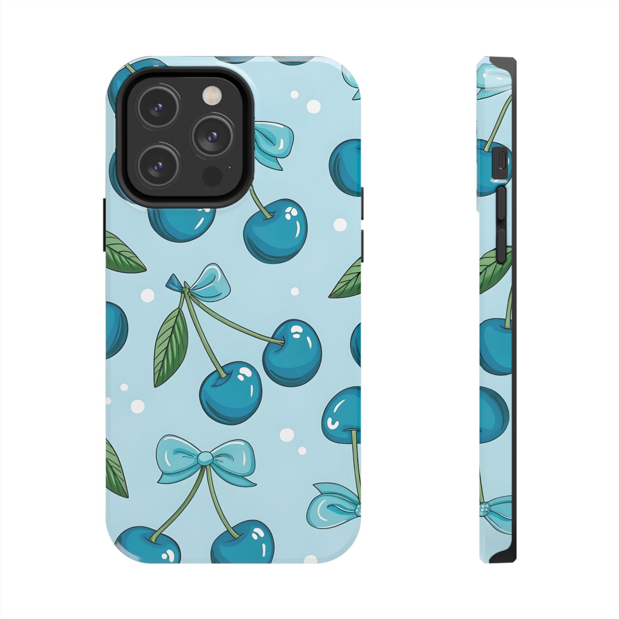 Blue Cherry Phone Case for iPhone and Samsung Galaxy Series