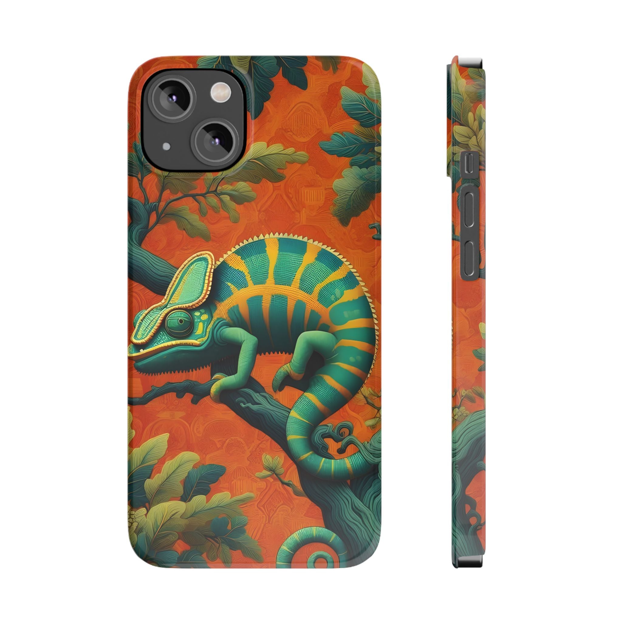 Chameleons Animal Motif Slim Phone Case for iPhone