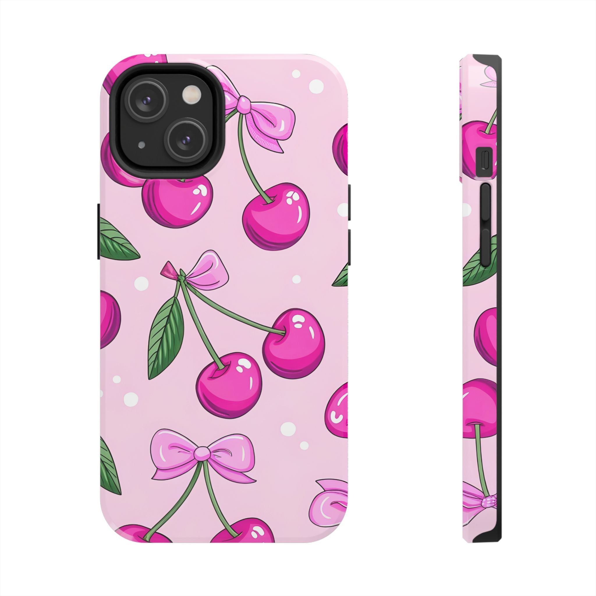 Pink Cherry Phone Case for iPhone and Samsung Galaxy Series