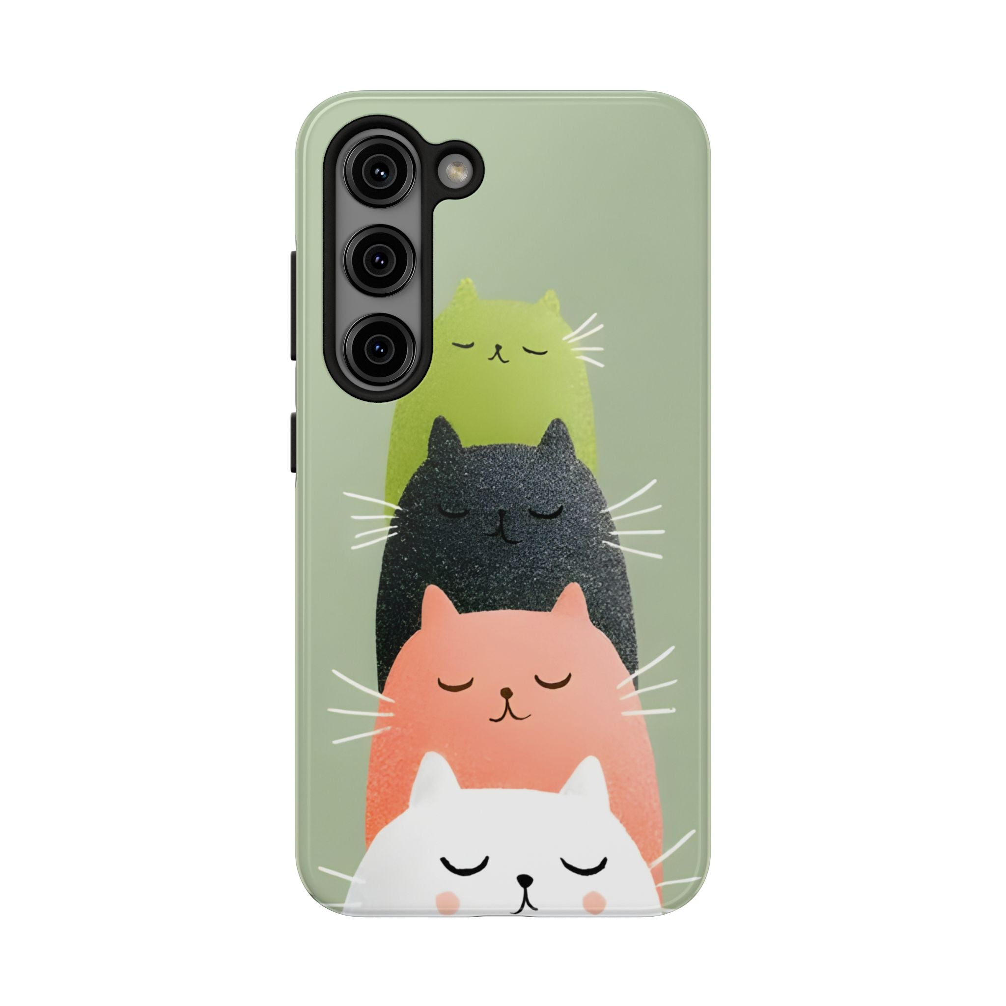 Quadruplets Cats Tough Phone Case for iPhone and Samsung Galaxy Series