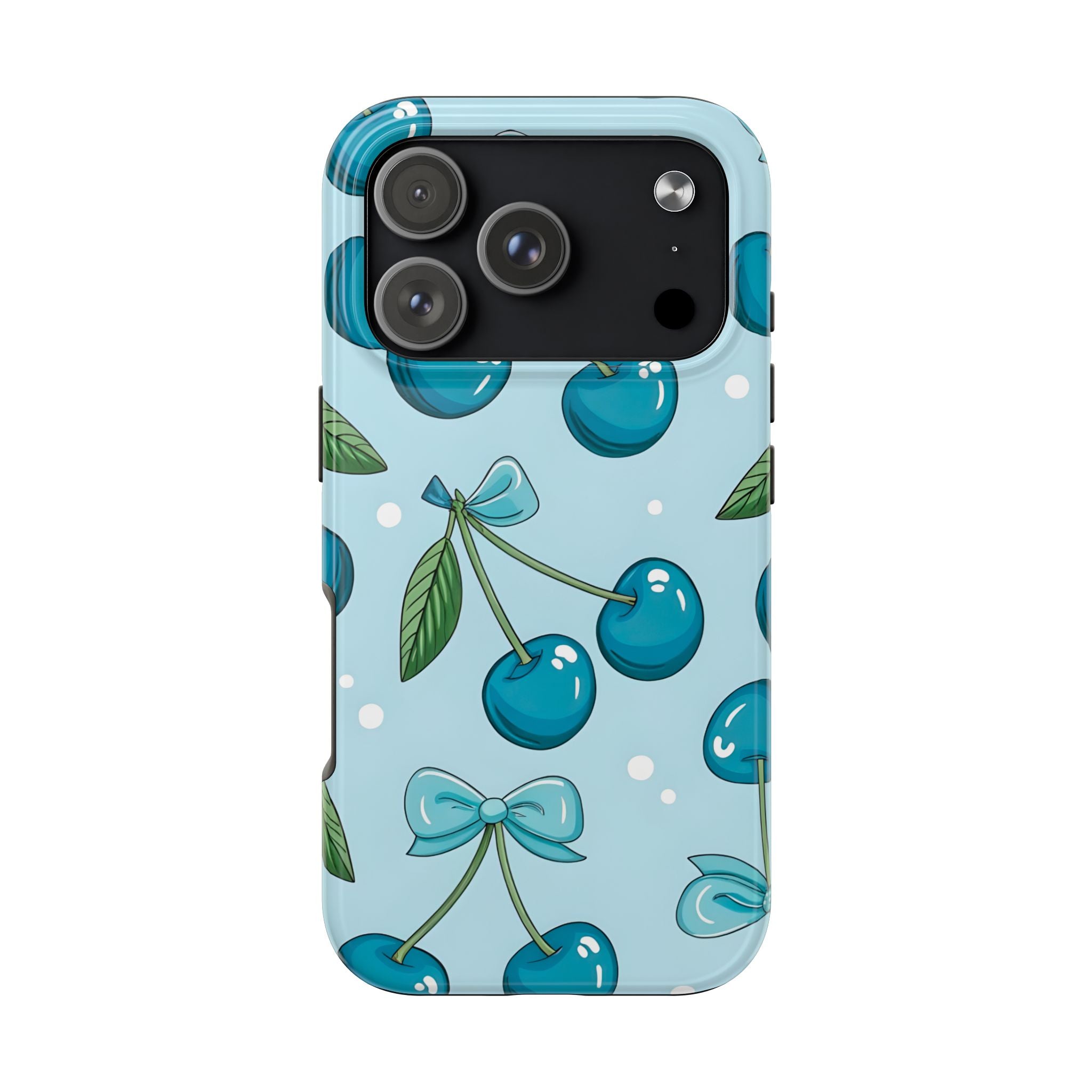 Blue Cherry Phone Case for iPhone and Samsung Galaxy Series