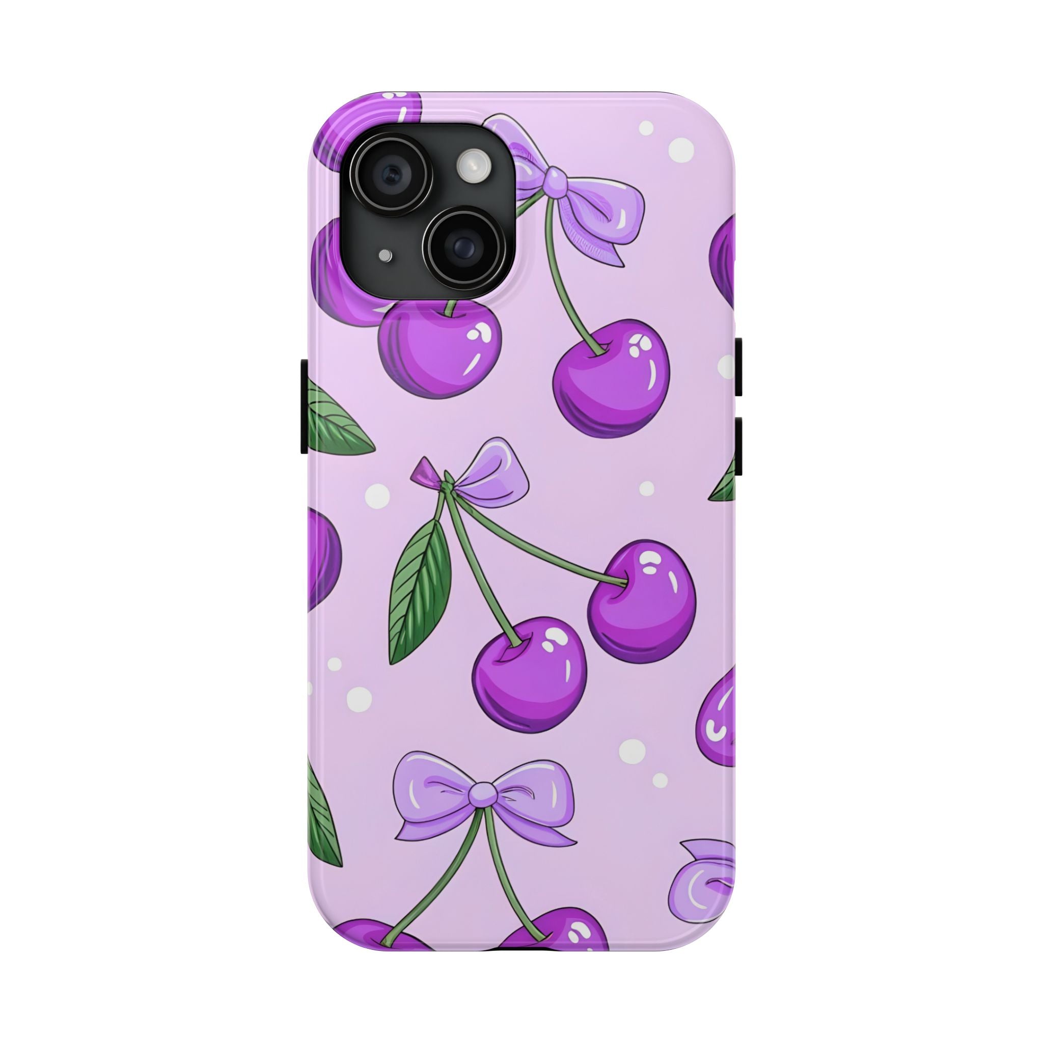 Purple Cherry Phone Case for iPhone and Samsung Galaxy Series