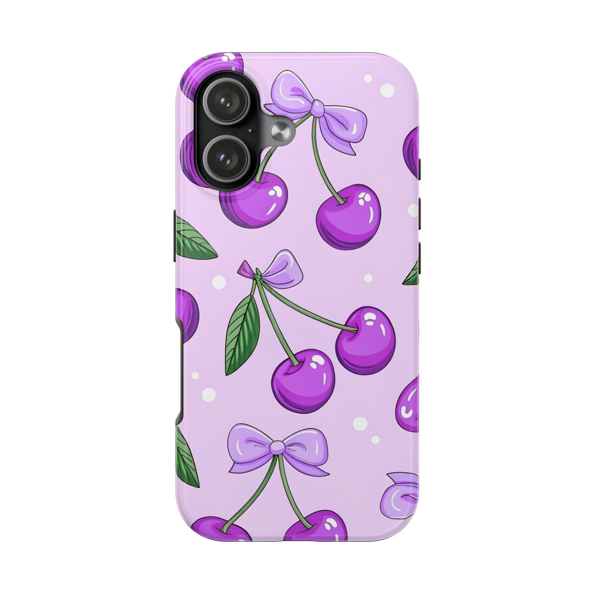 Purple Cherry Phone Case for iPhone and Samsung Galaxy Series