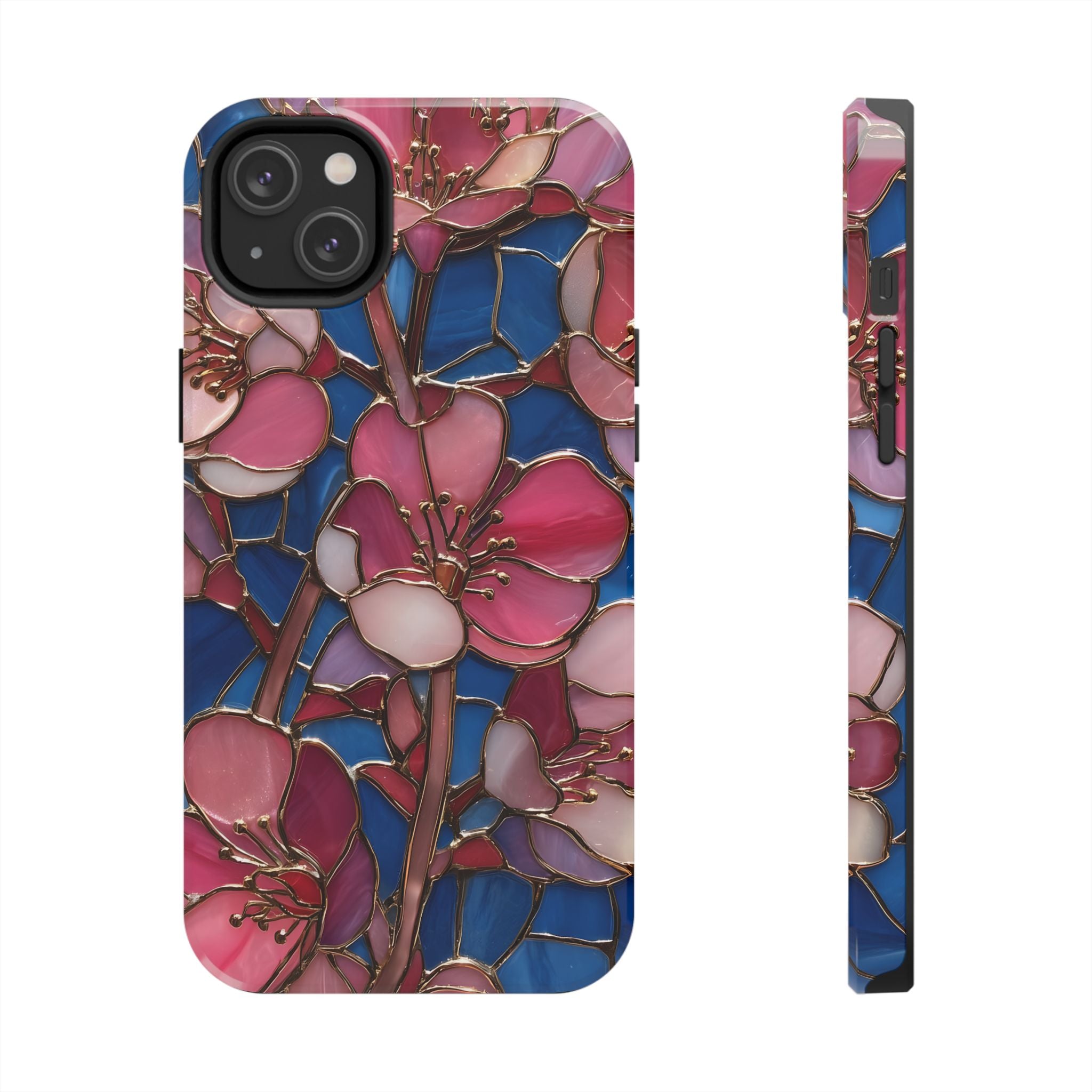 Floral Stained Glass Inspired Phone Case for iPhone and Samsung Galaxy Series