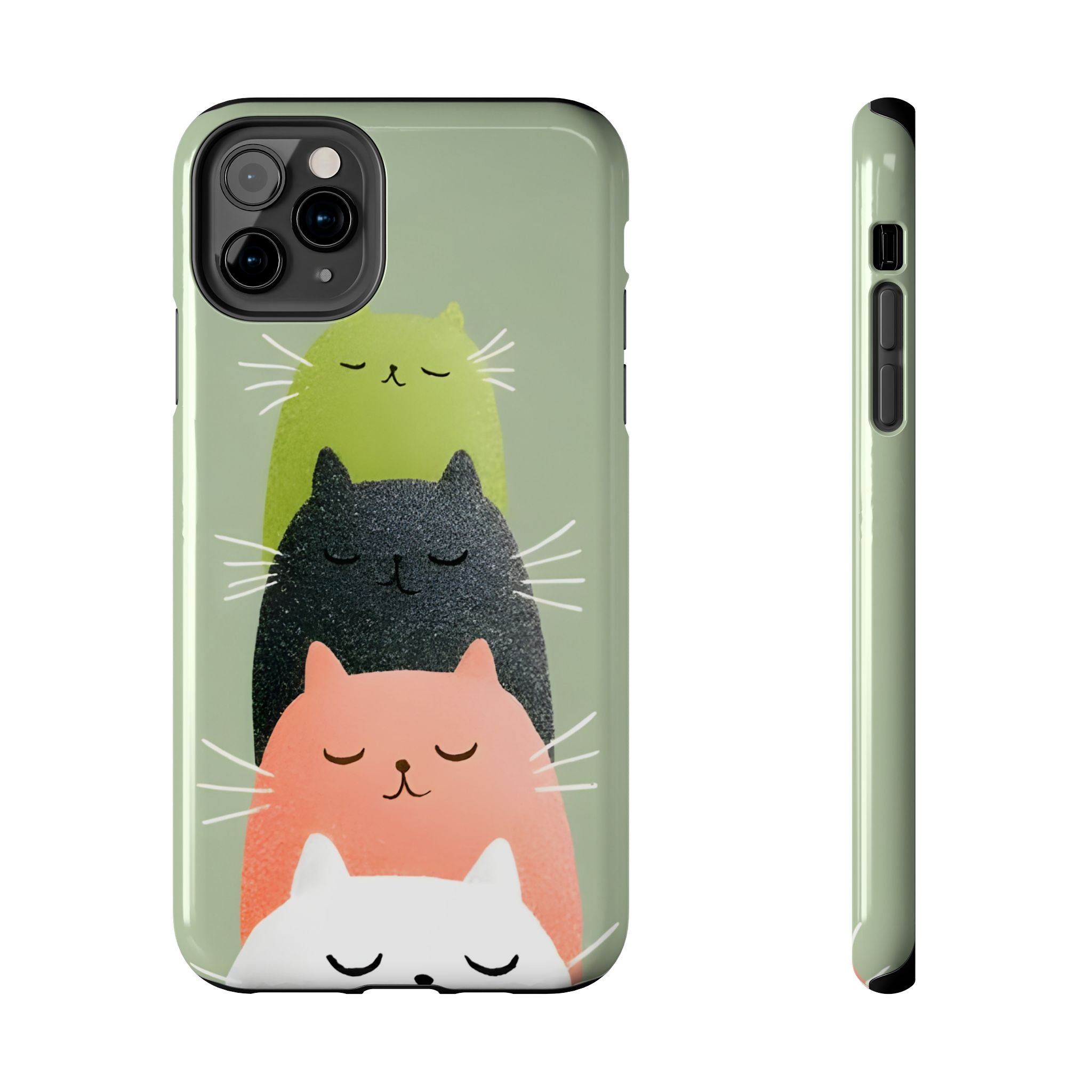 Quadruplets Cats Tough Phone Case for iPhone and Samsung Galaxy Series