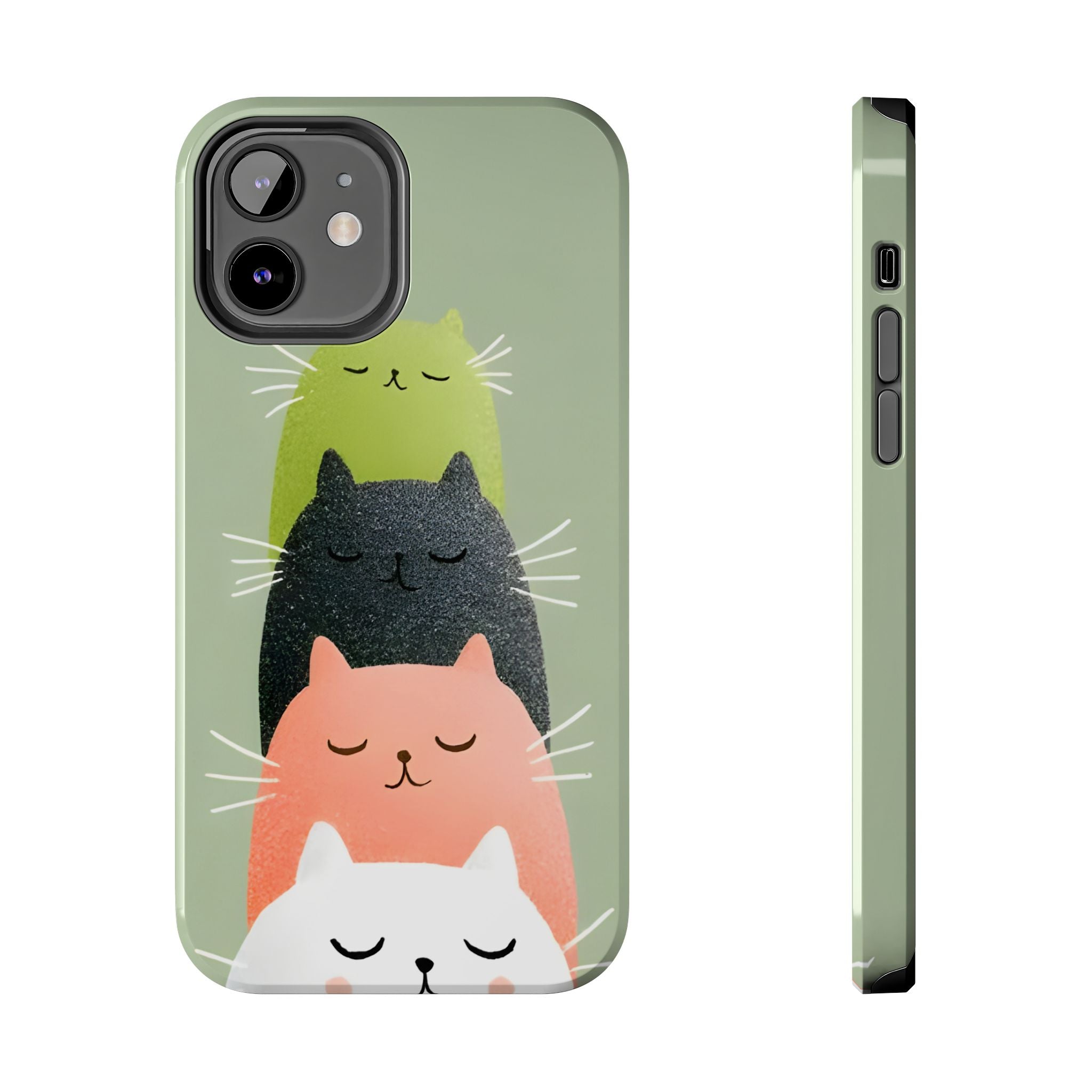 Quadruplets Cats Tough Phone Case for iPhone and Samsung Galaxy Series