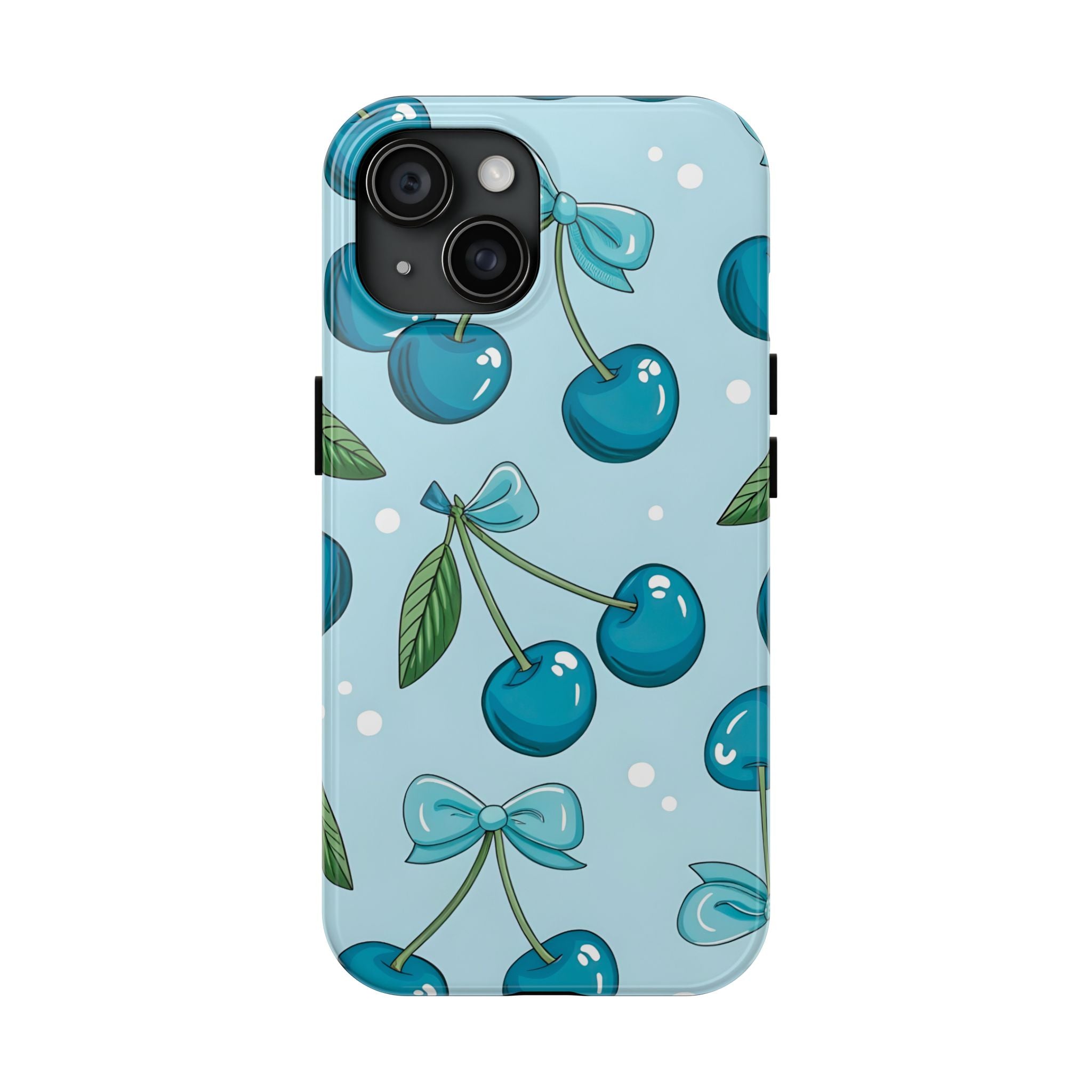 Blue Cherry Phone Case for iPhone and Samsung Galaxy Series