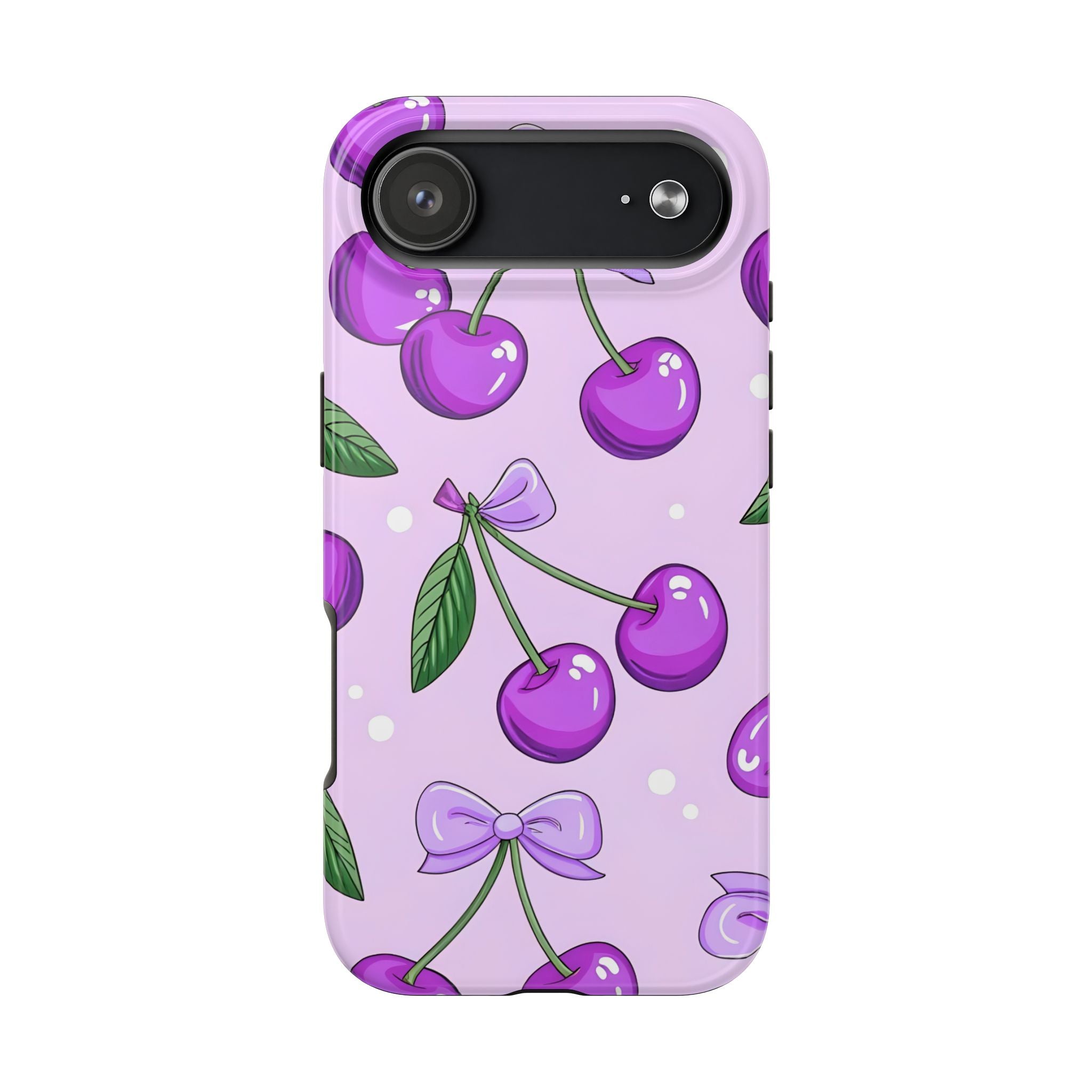 Purple Cherry Phone Case for iPhone and Samsung Galaxy Series
