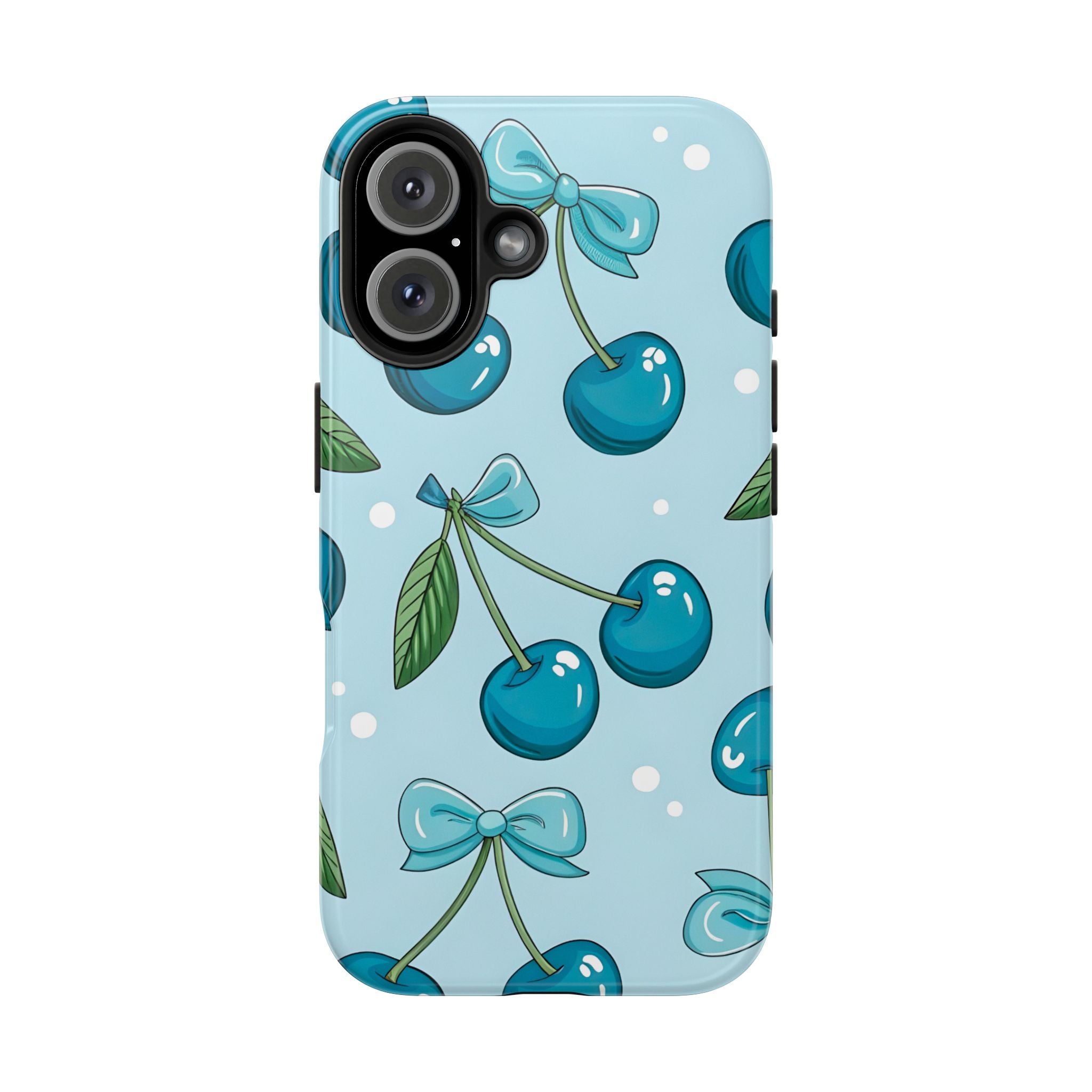 Blue Cherry Phone Case for iPhone and Samsung Galaxy Series