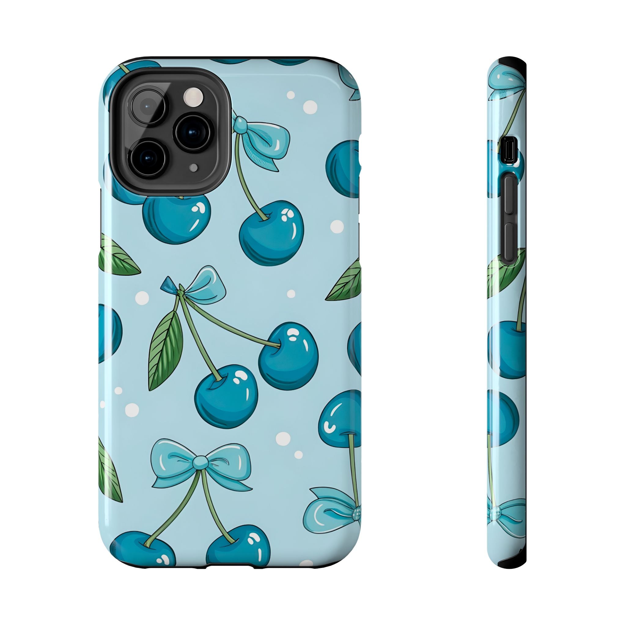 Blue Cherry Phone Case for iPhone and Samsung Galaxy Series