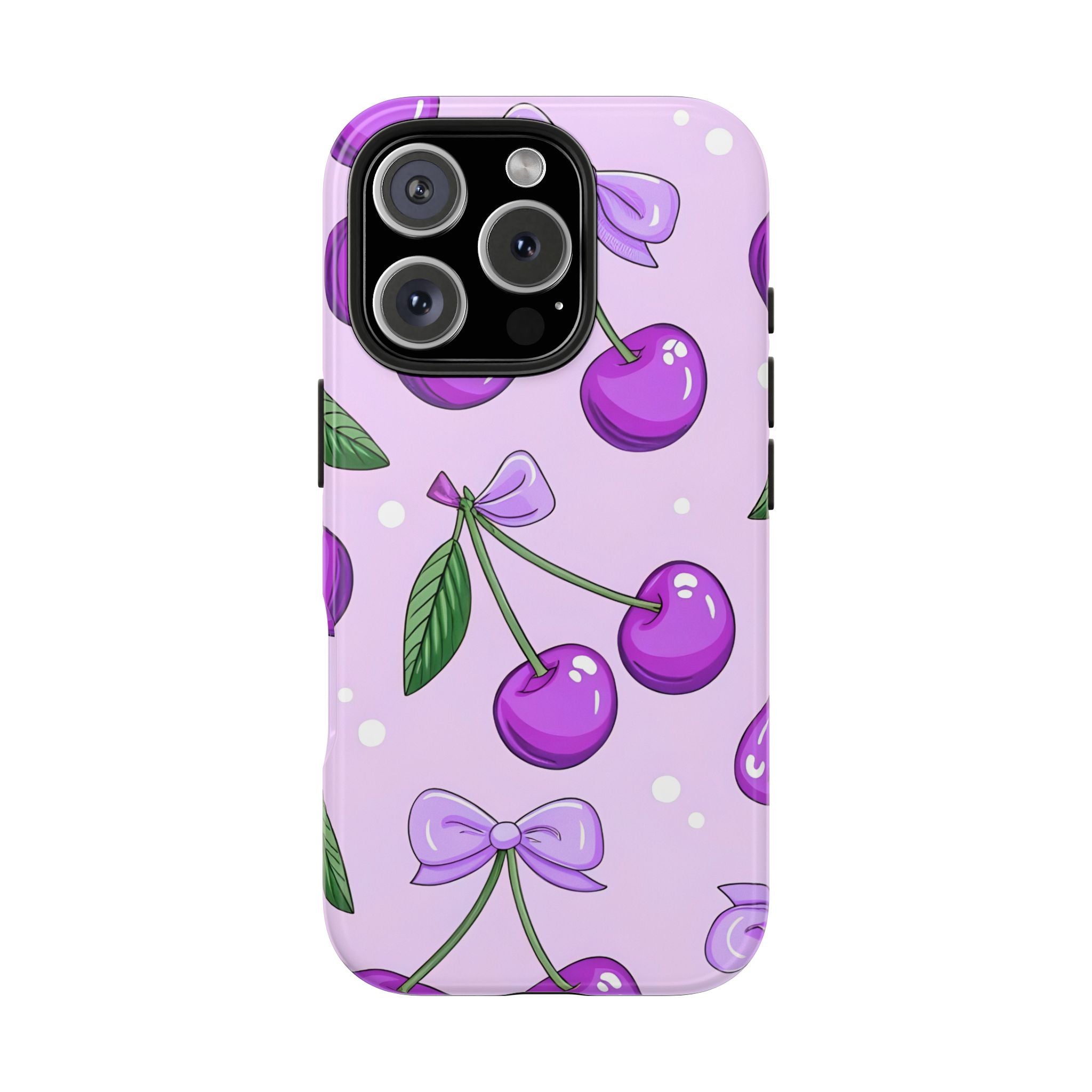 Purple Cherry Phone Case for iPhone and Samsung Galaxy Series