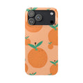 Round Oranges Slim Phone Case for iPhone