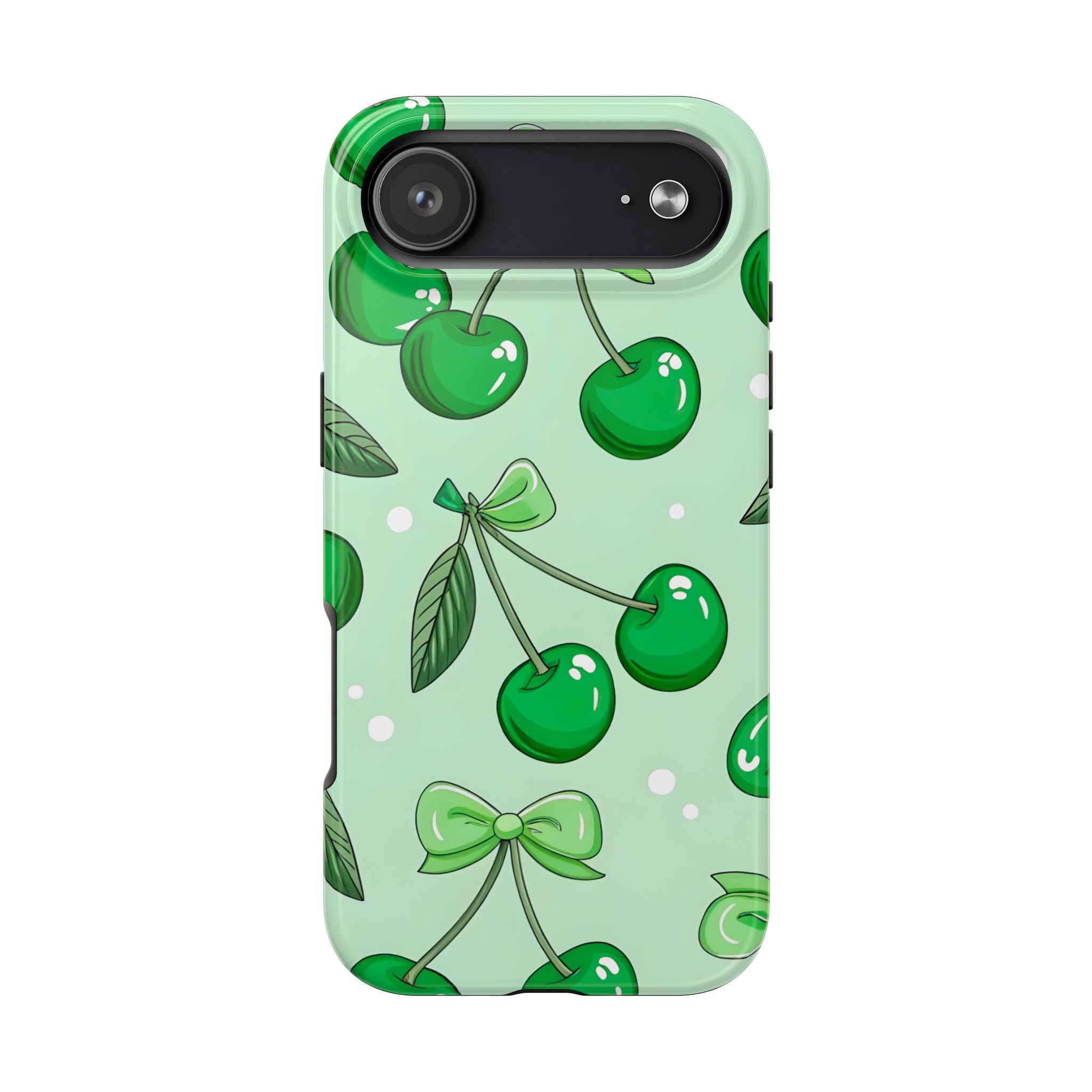 Green Cherry Phone Case for iPhone and Samsung Galaxy Series