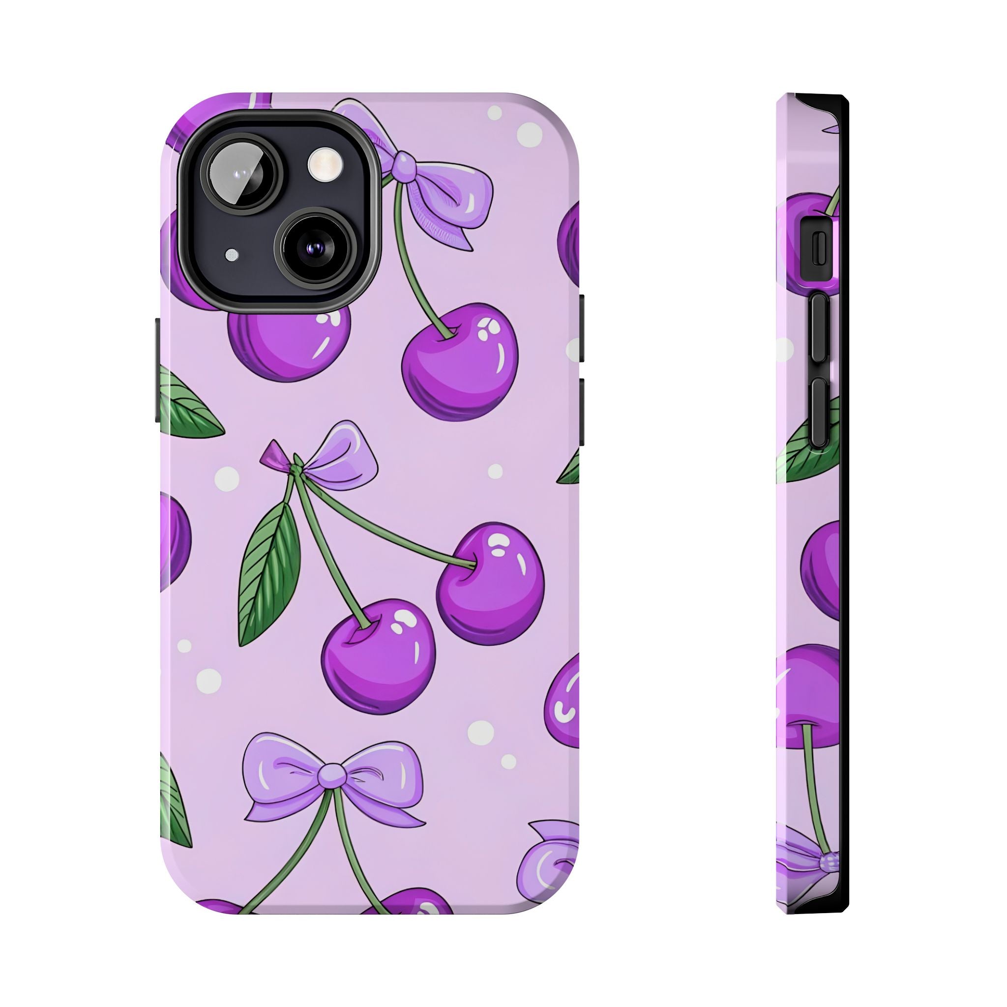Purple Cherry Phone Case for iPhone and Samsung Galaxy Series