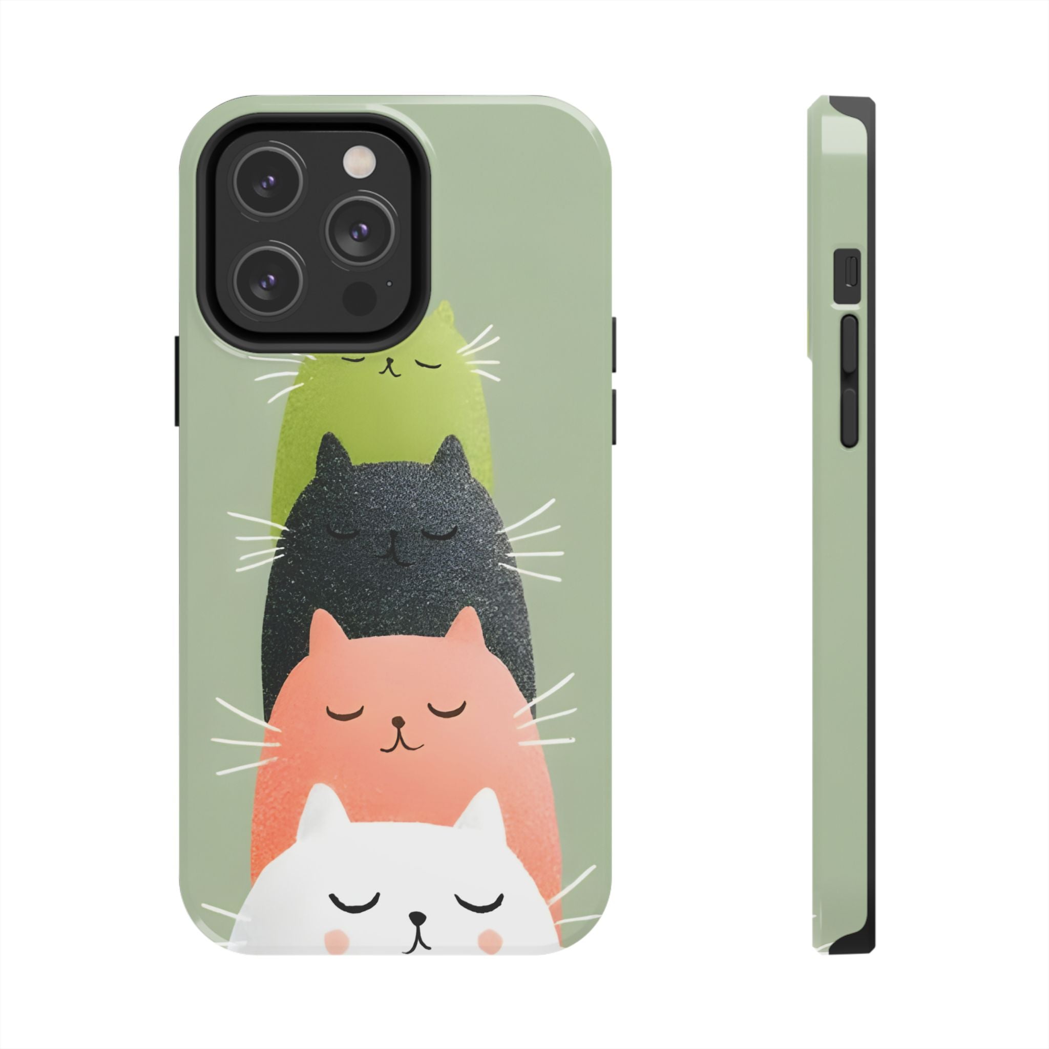 Quadruplets Cats Tough Phone Case for iPhone and Samsung Galaxy Series