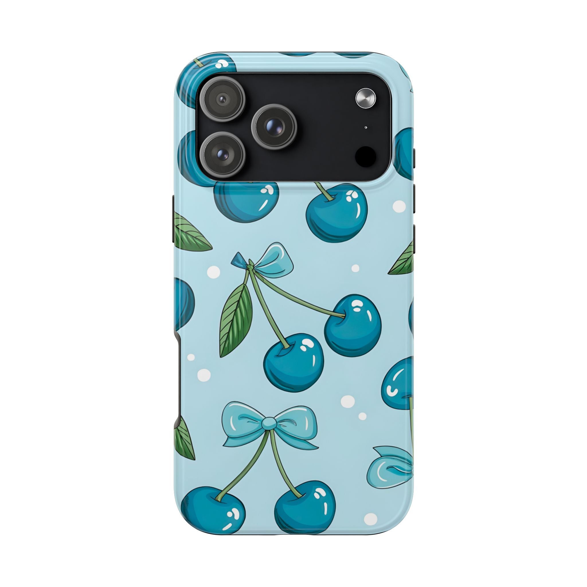 Blue Cherry Phone Case for iPhone and Samsung Galaxy Series