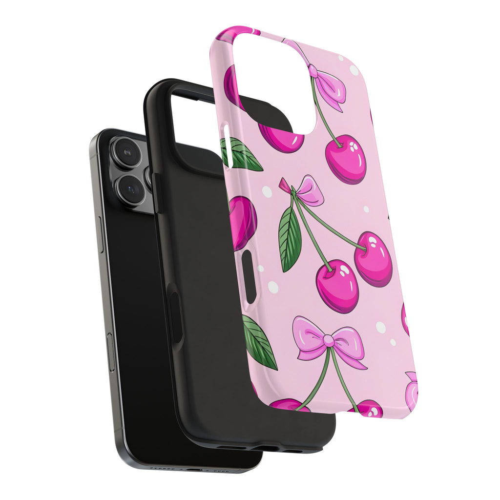 Pink Cherry Phone Case for iPhone and Samsung Galaxy Series