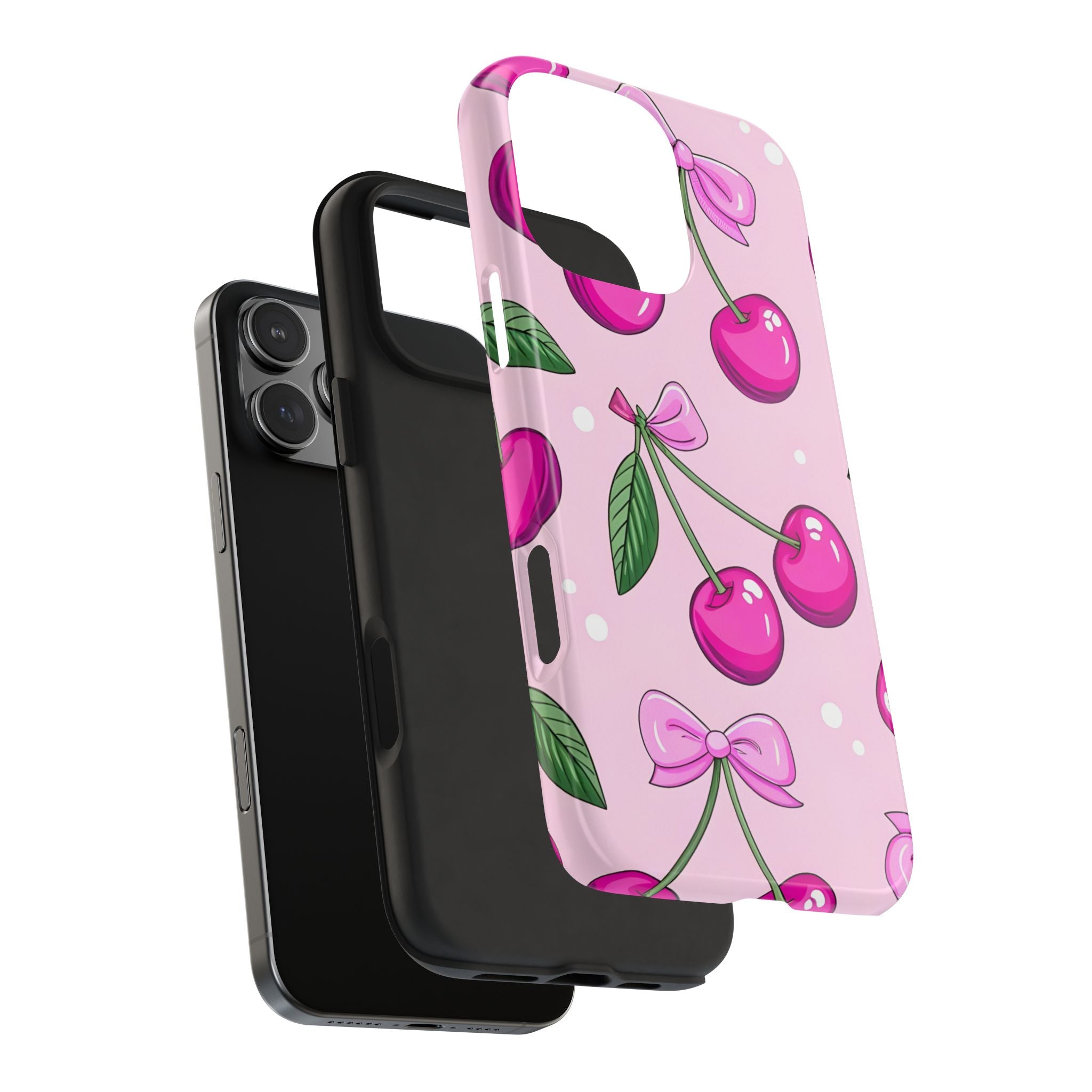 Pink Cherry Phone Case for iPhone and Samsung Galaxy Series