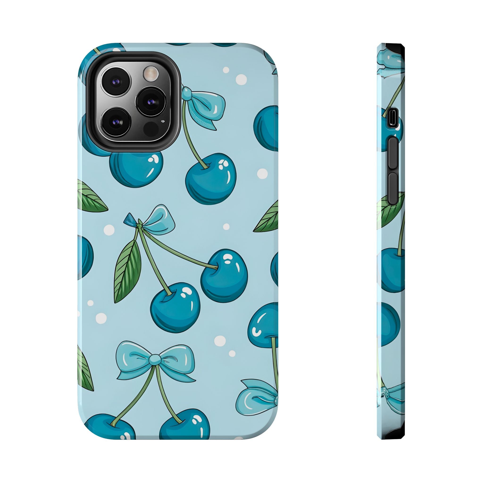 Blue Cherry Phone Case for iPhone and Samsung Galaxy Series