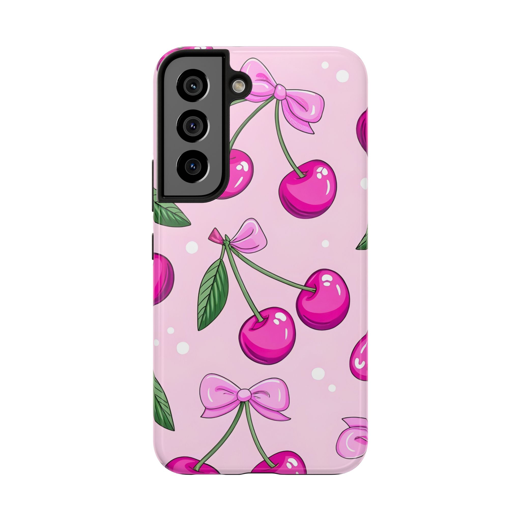 Pink Cherry Phone Case for iPhone and Samsung Galaxy Series