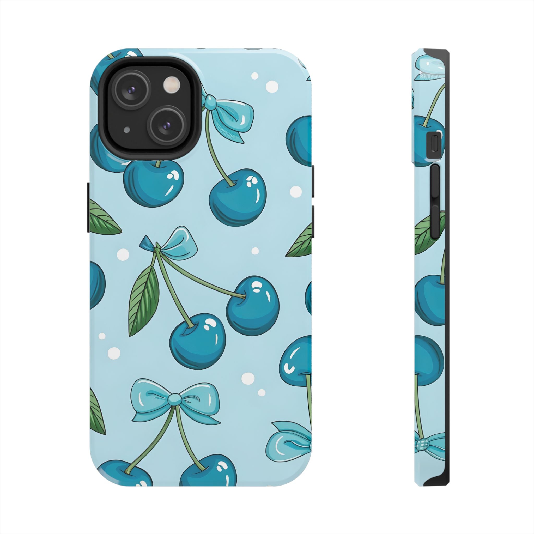 Blue Cherry Phone Case for iPhone and Samsung Galaxy Series
