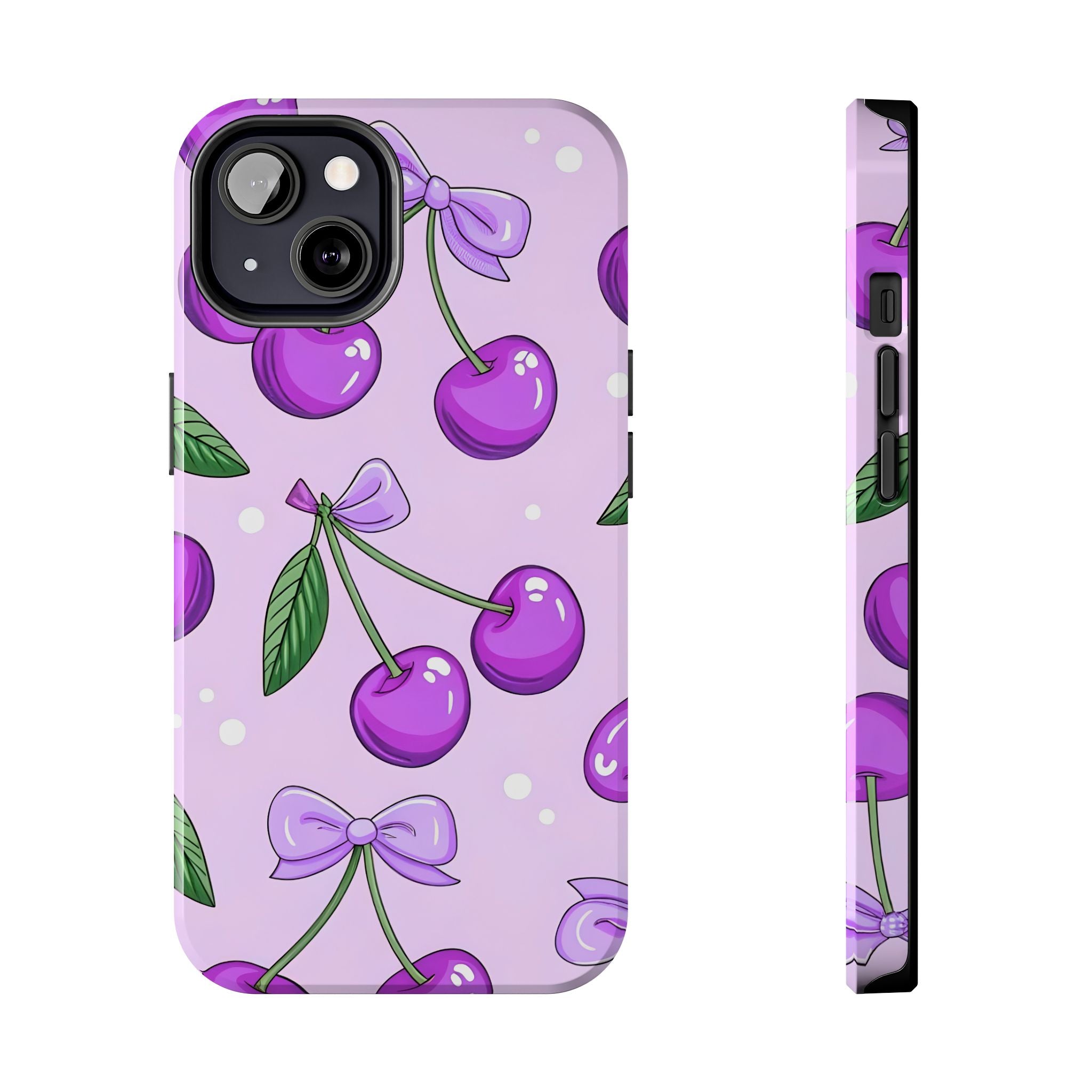 Purple Cherry Phone Case for iPhone and Samsung Galaxy Series