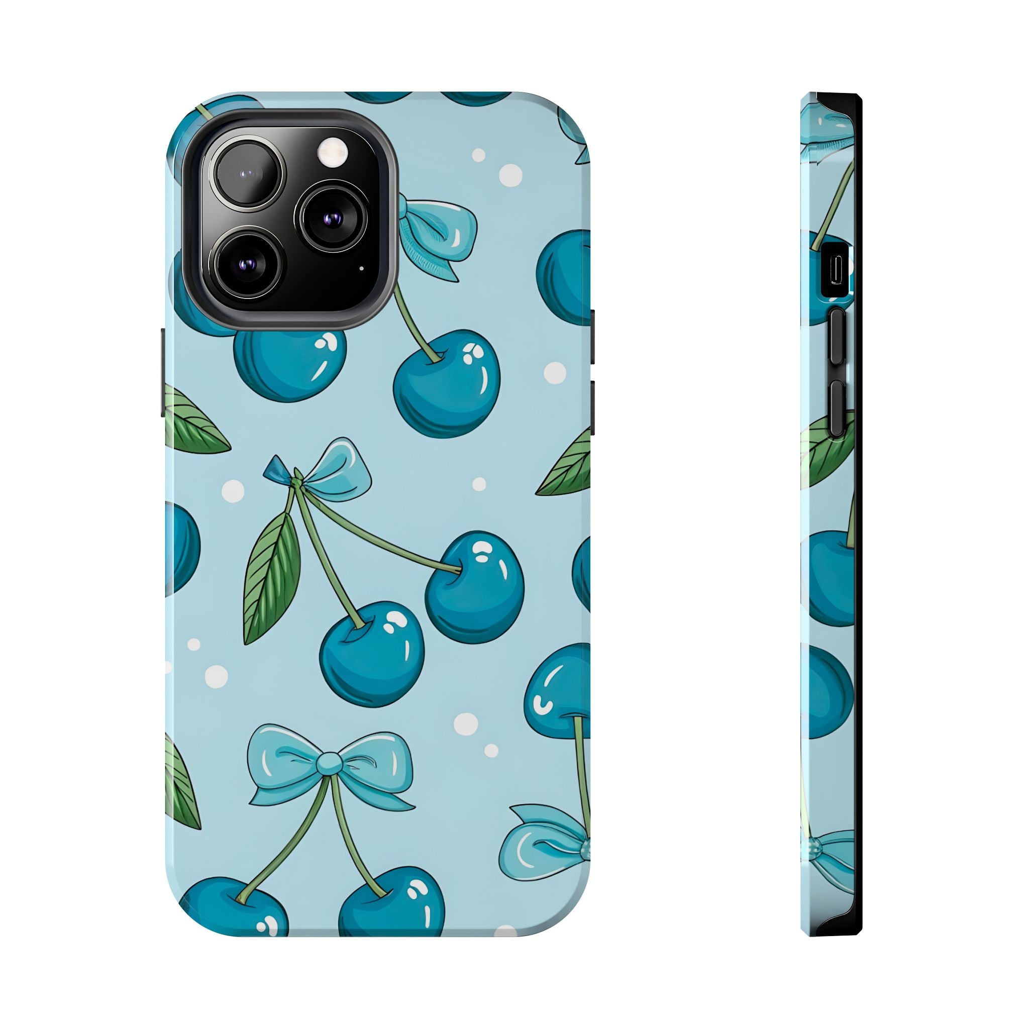 Blue Cherry Phone Case for iPhone and Samsung Galaxy Series