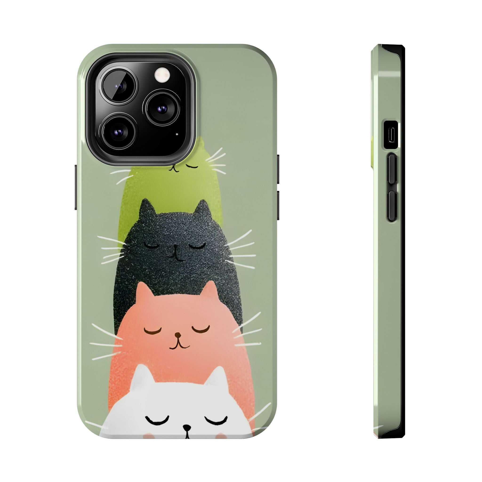Quadruplets Cats Tough Phone Case for iPhone and Samsung Galaxy Series