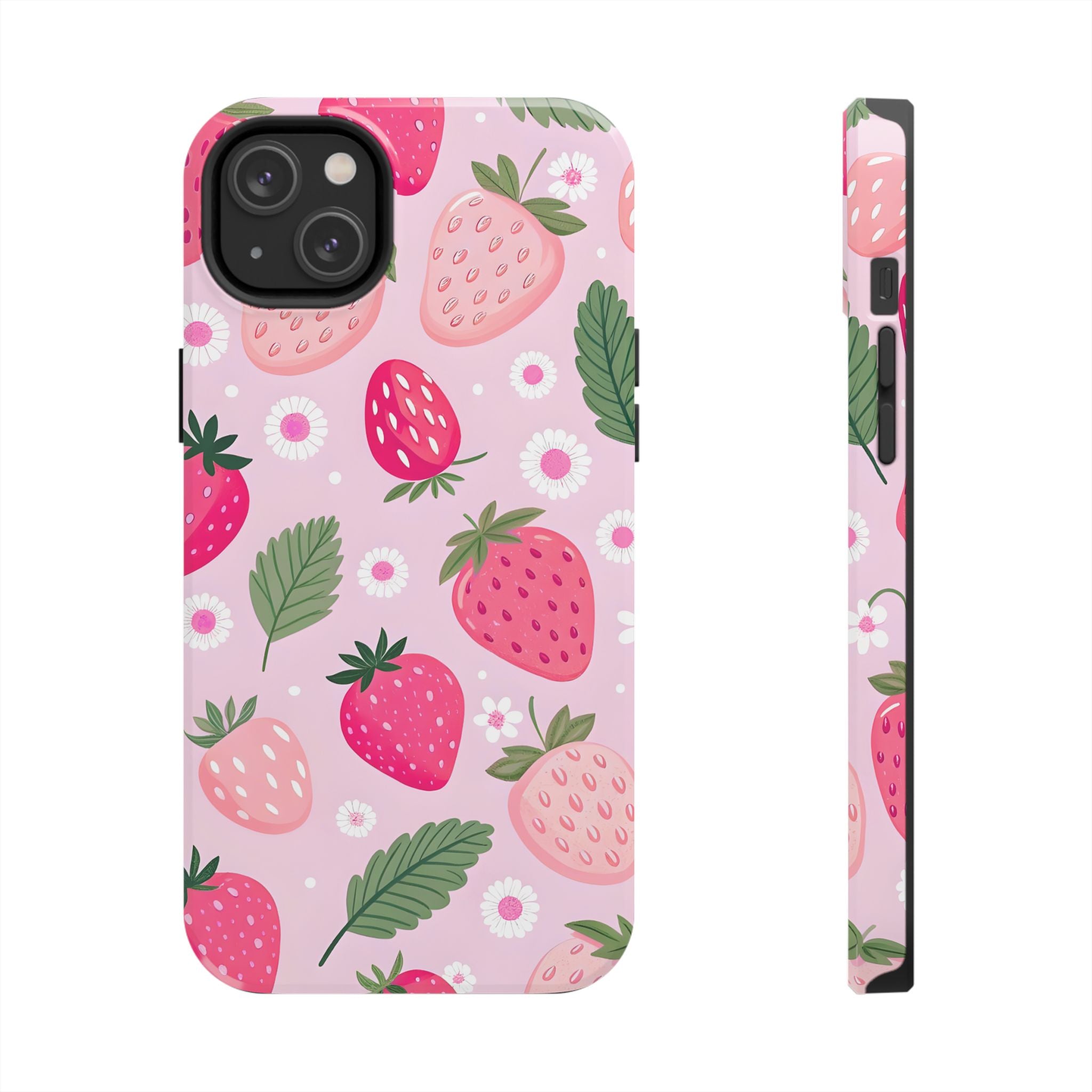 Pink Strawberry Phone Case for iPhone and Samsung Galaxy Series