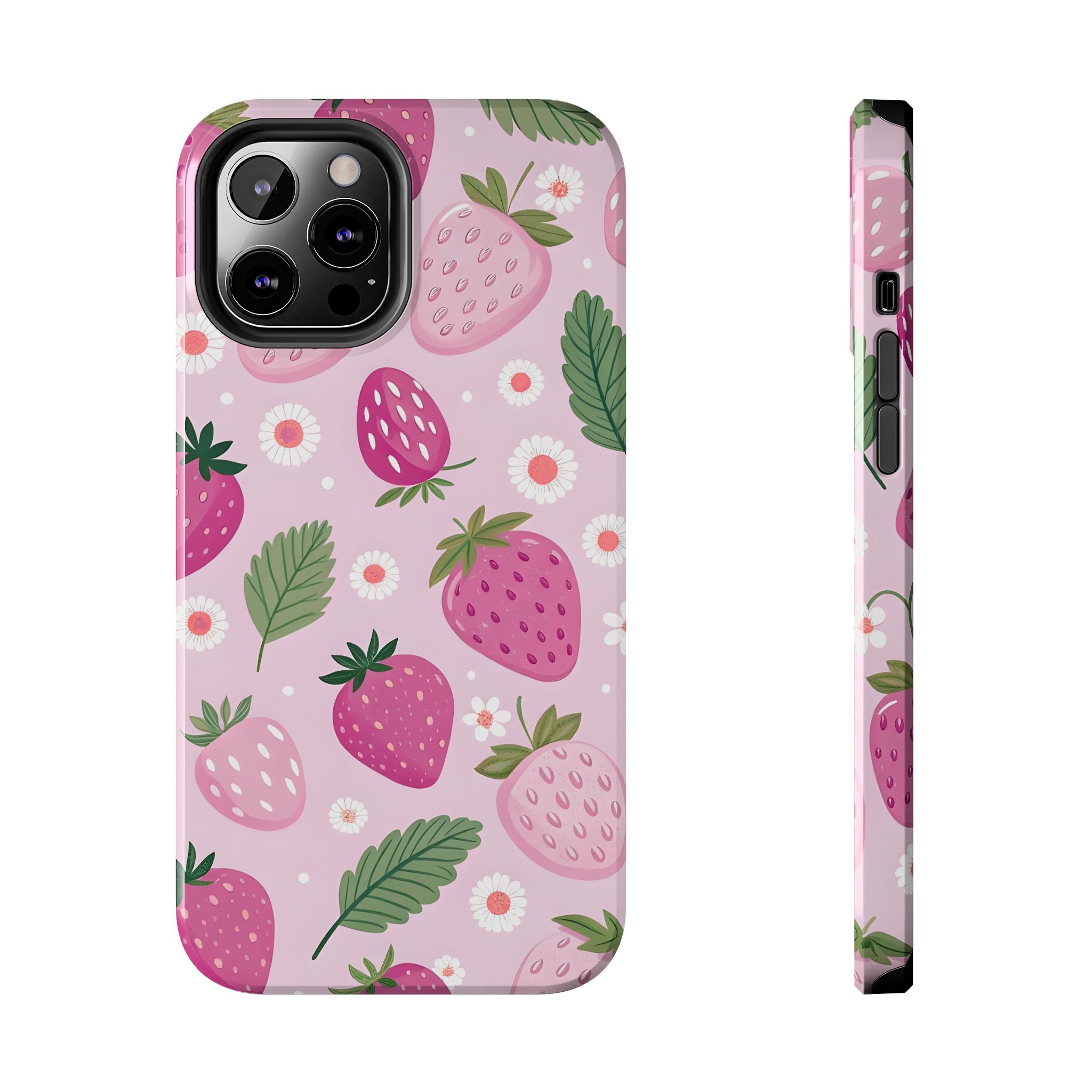 Purple Strawberry  Phone Case for iPhone and Samsung Galaxy Series