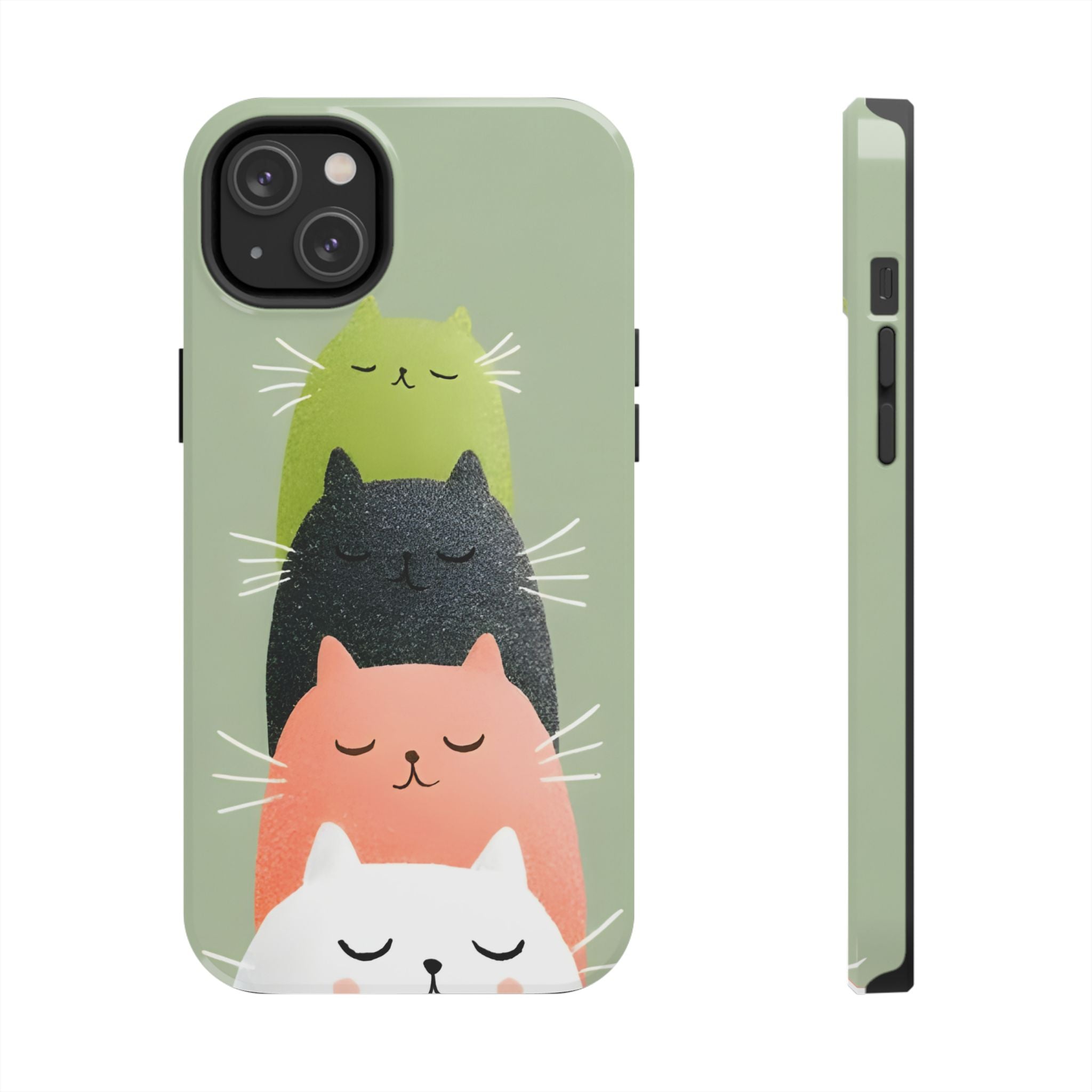 Quadruplets Cats Tough Phone Case for iPhone and Samsung Galaxy Series