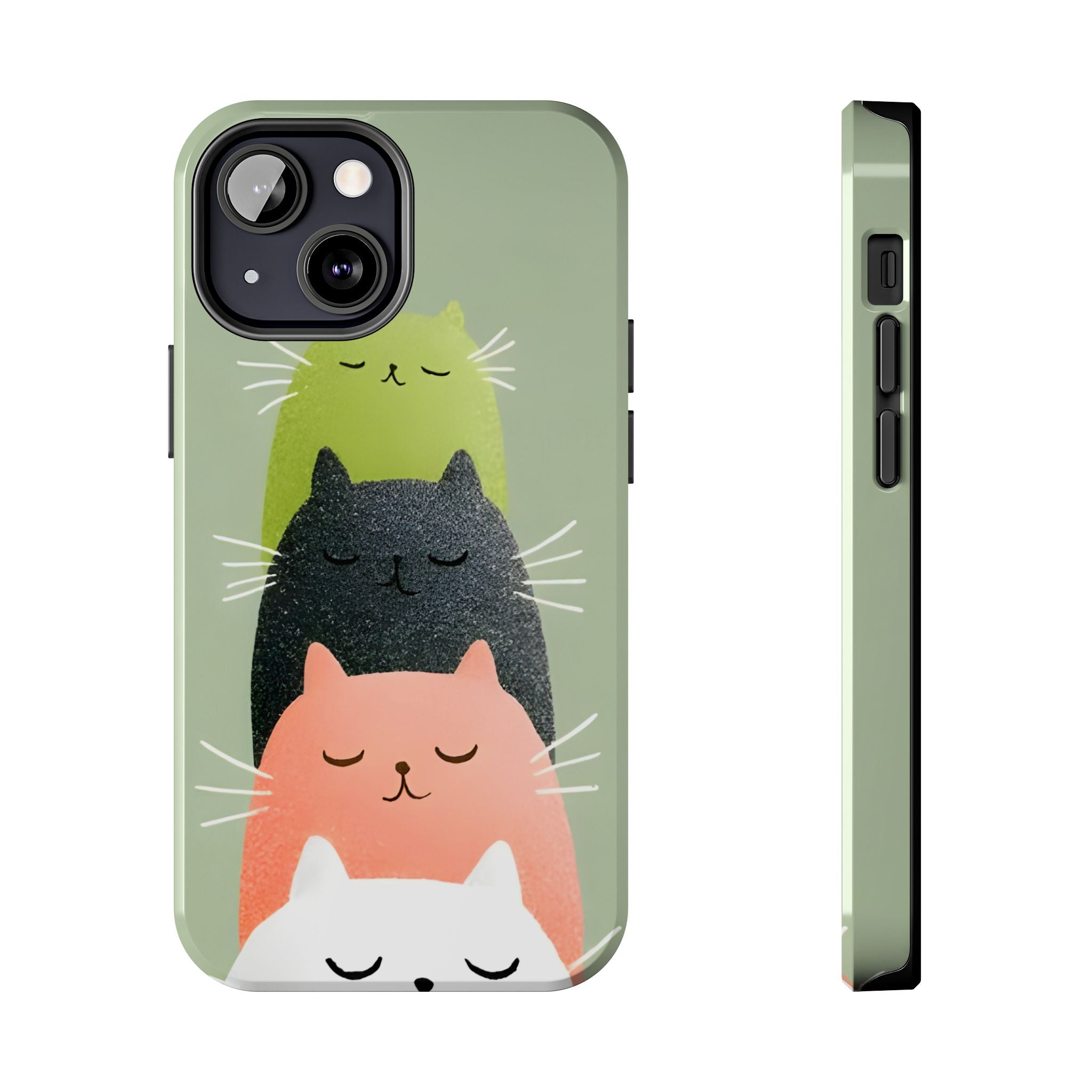 Quadruplets Cats Tough Phone Case for iPhone and Samsung Galaxy Series