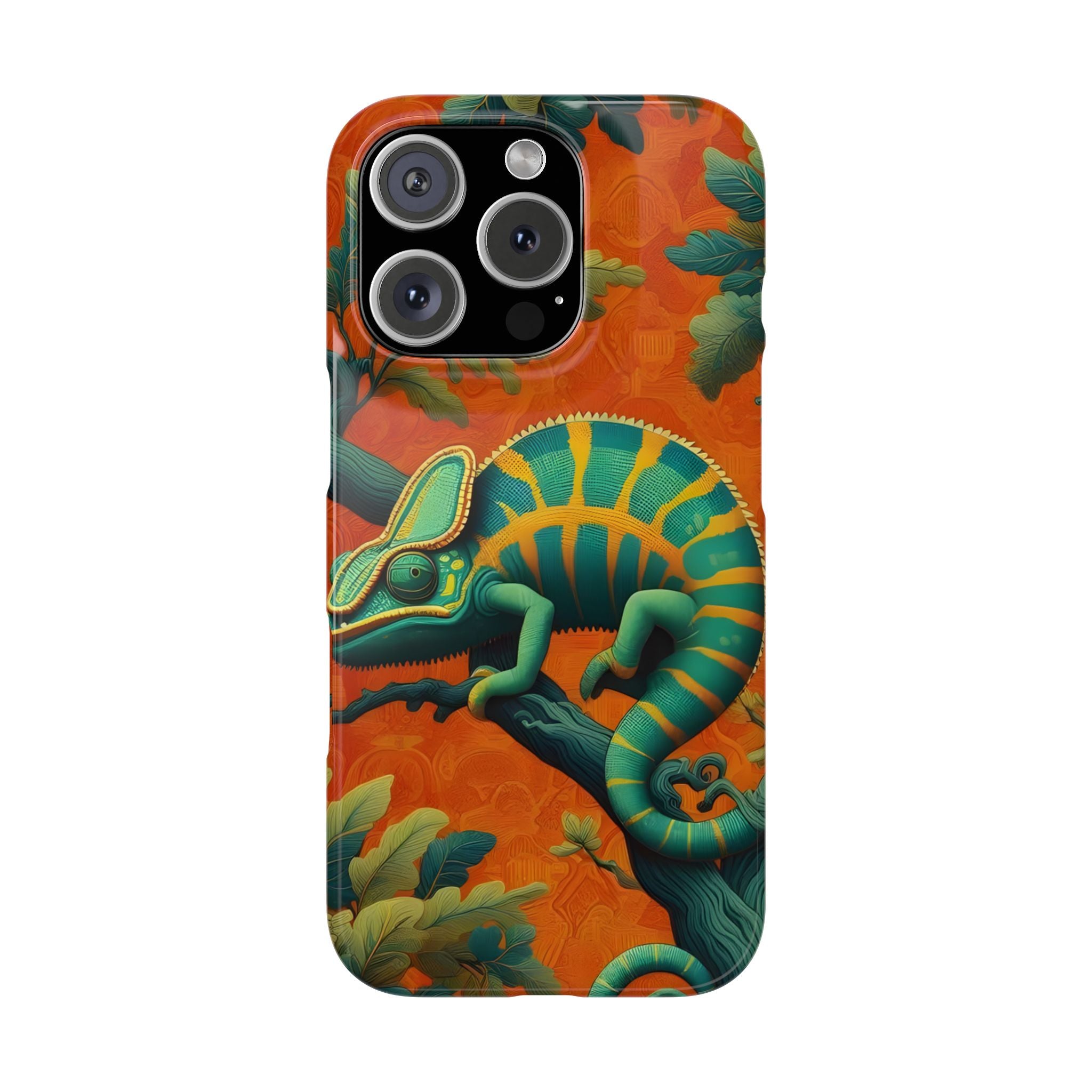 Chameleons Animal Motif Slim Phone Case for iPhone