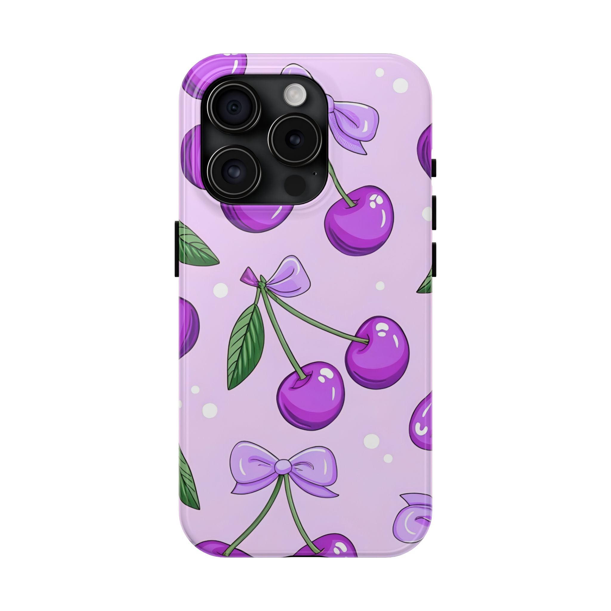 Purple Cherry Phone Case for iPhone and Samsung Galaxy Series