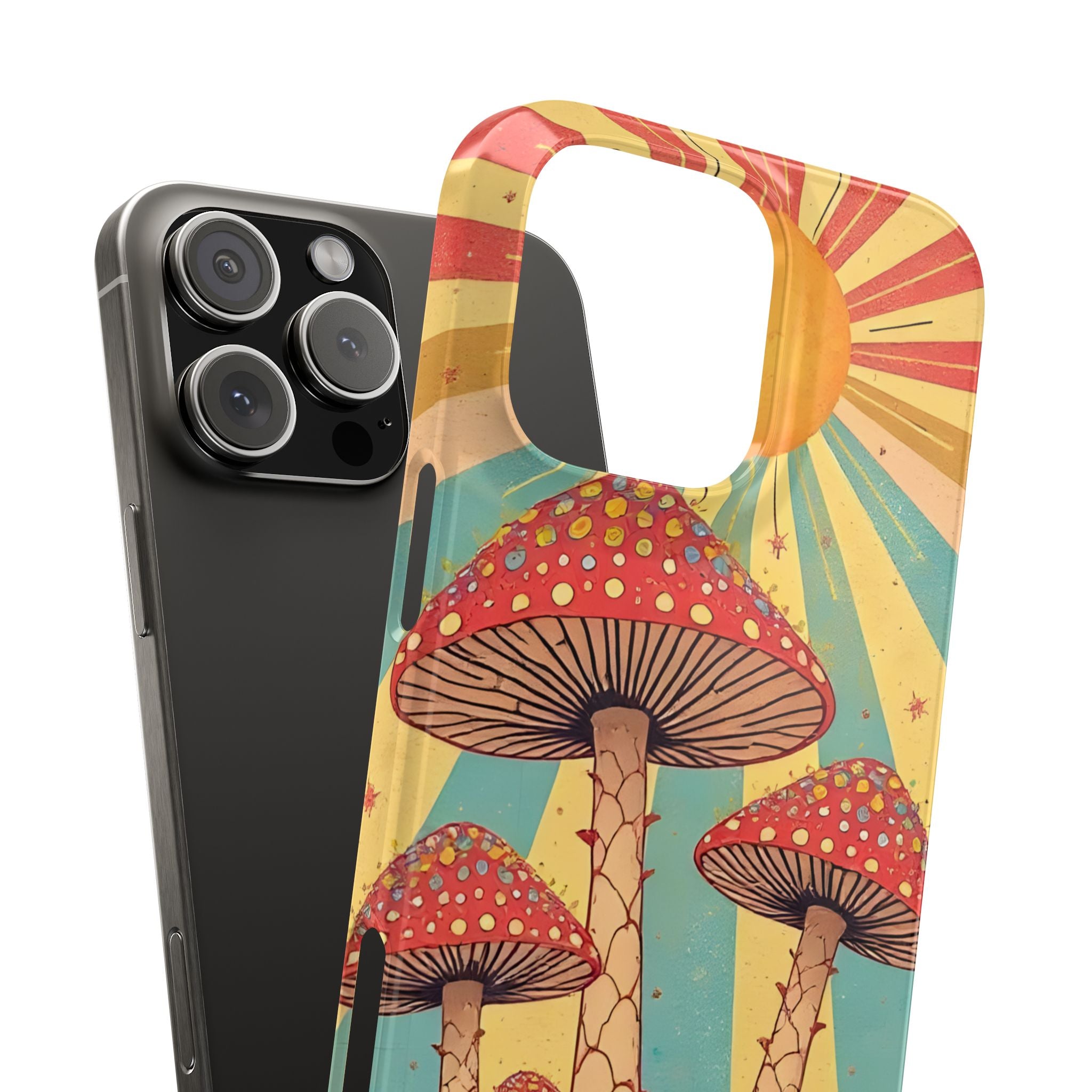 Colorful Cottagecore Slim Phone Case for iPhone and Samsung Galaxy Series
