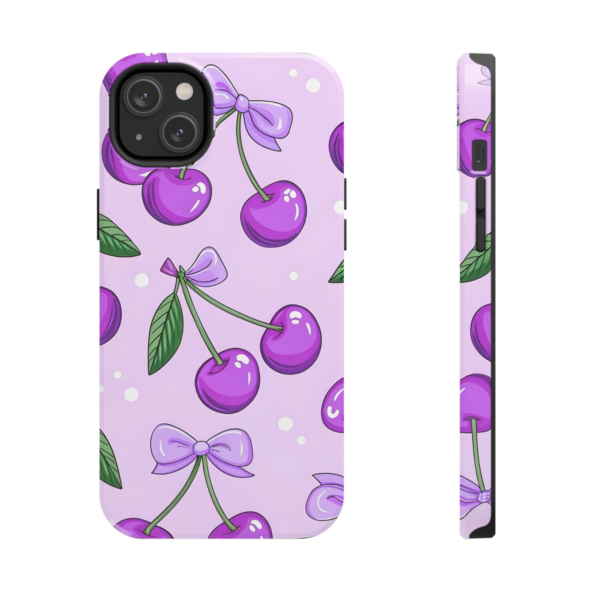 Purple Cherry Phone Case for iPhone and Samsung Galaxy Series