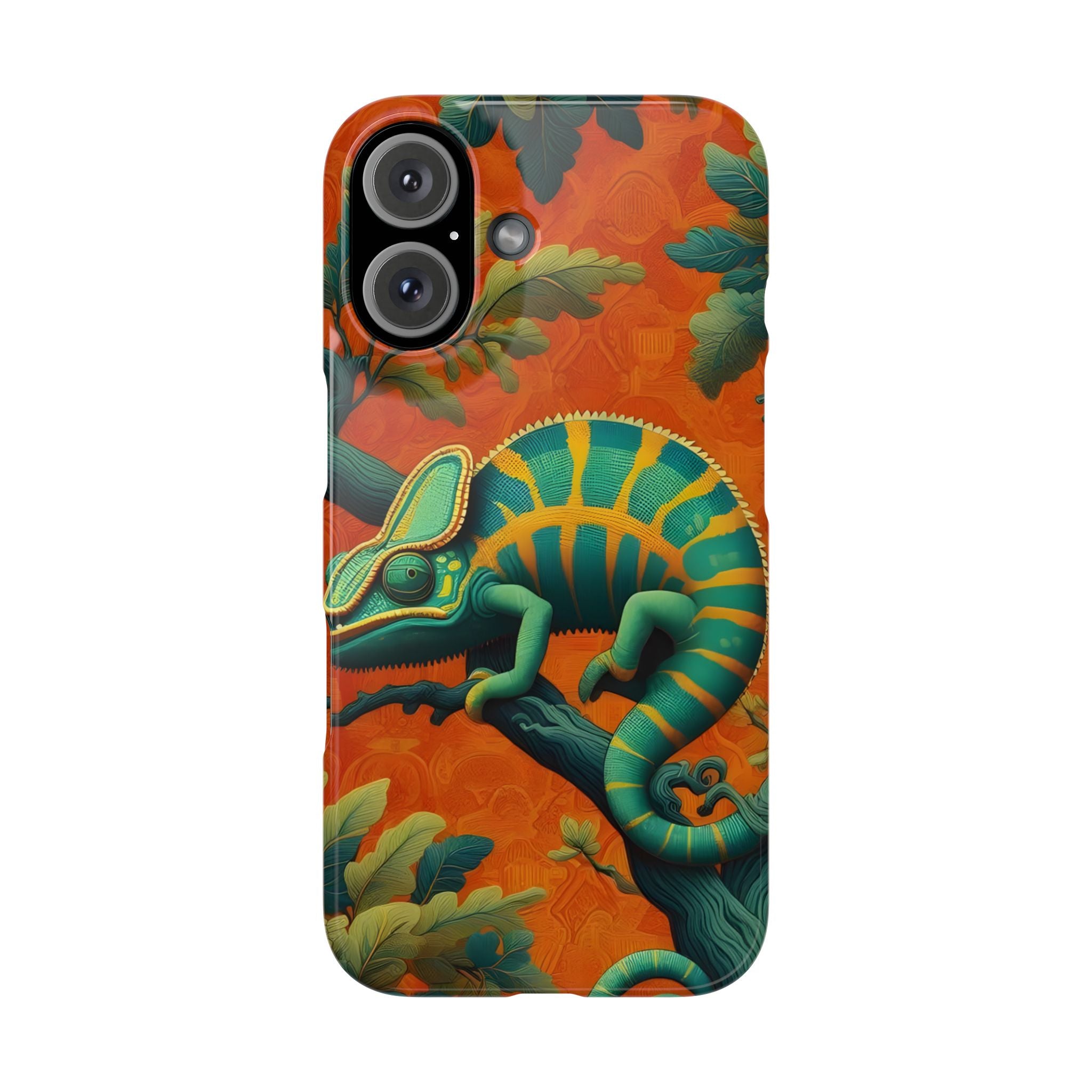 Chameleons Animal Motif Slim Phone Case for iPhone