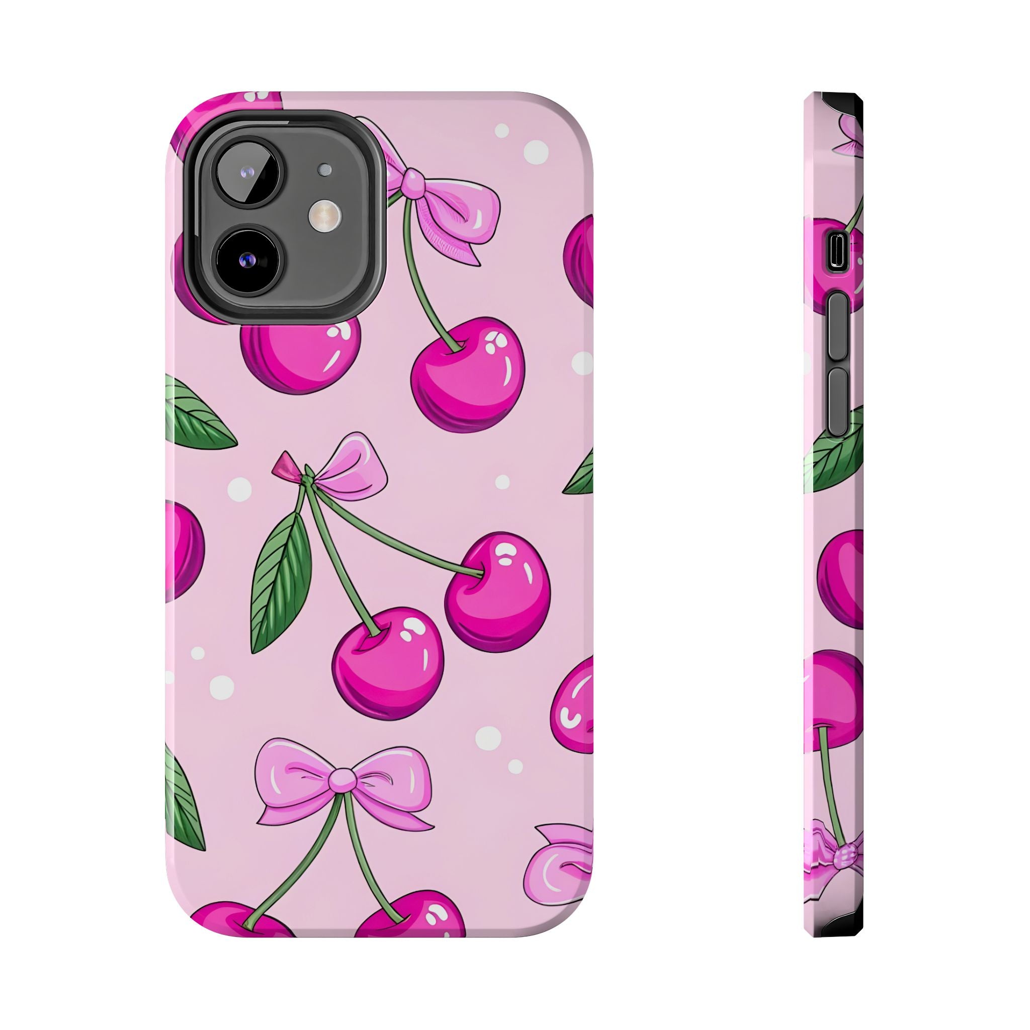 Pink Cherry Phone Case for iPhone and Samsung Galaxy Series